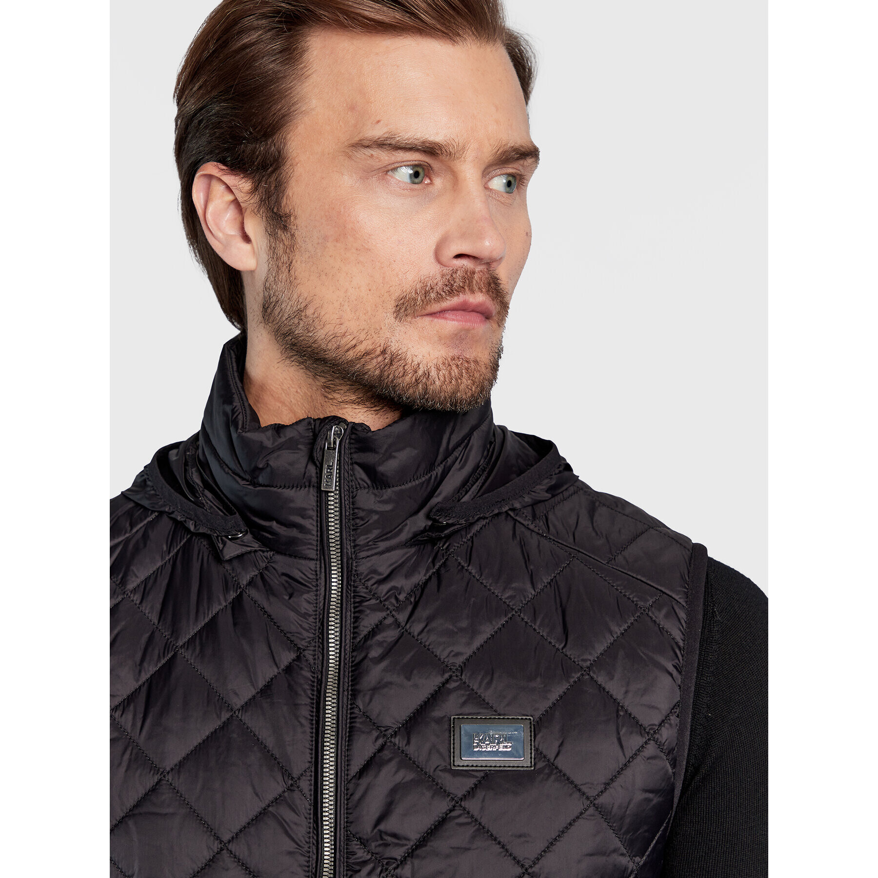 KARL LAGERFELD Елек 505025 524591 Черен Regular Fit - Pepit.bg