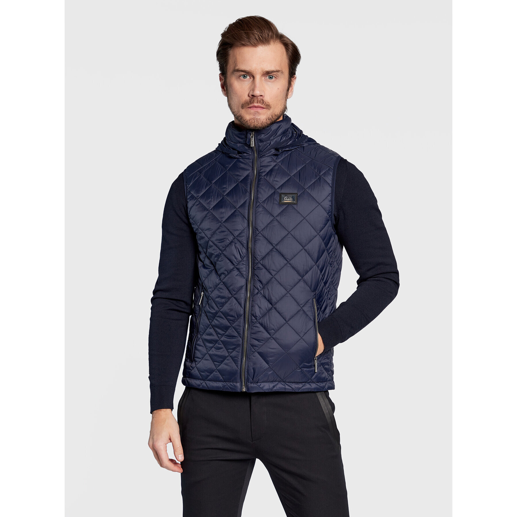 KARL LAGERFELD Елек 505025 524591 Тъмносин Regular Fit - Pepit.bg