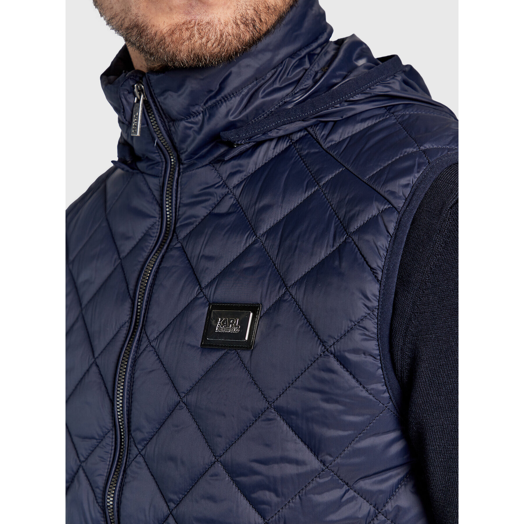 KARL LAGERFELD Елек 505025 524591 Тъмносин Regular Fit - Pepit.bg