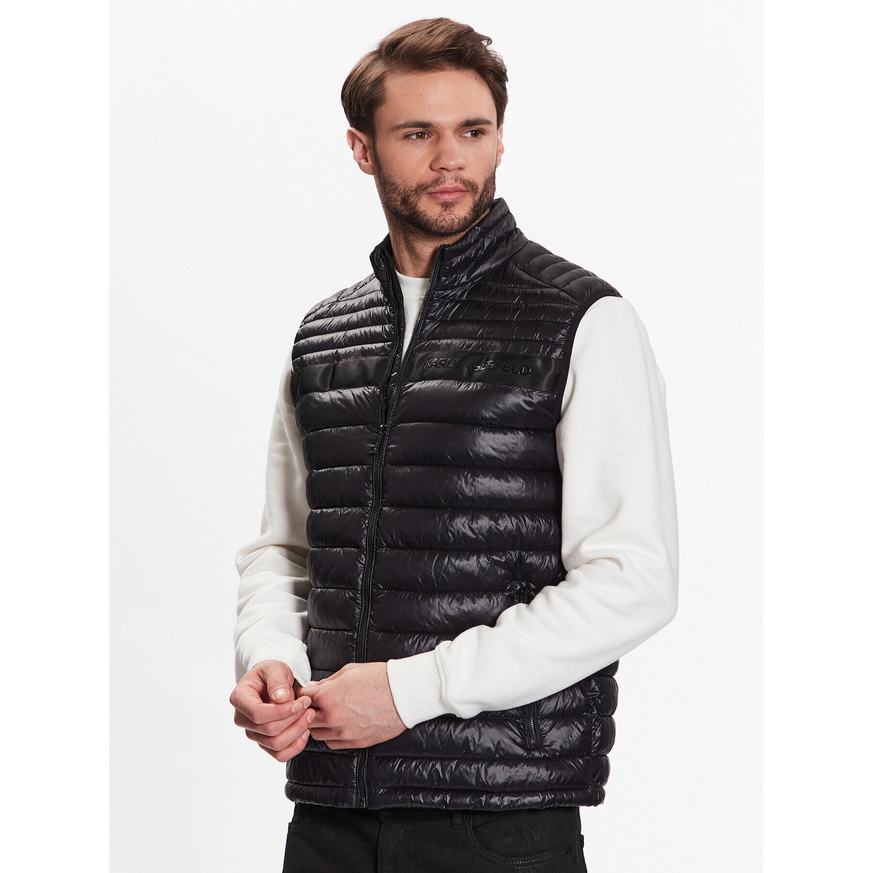 KARL LAGERFELD Елек 505027 532590 Черен Regular Fit - Pepit.bg