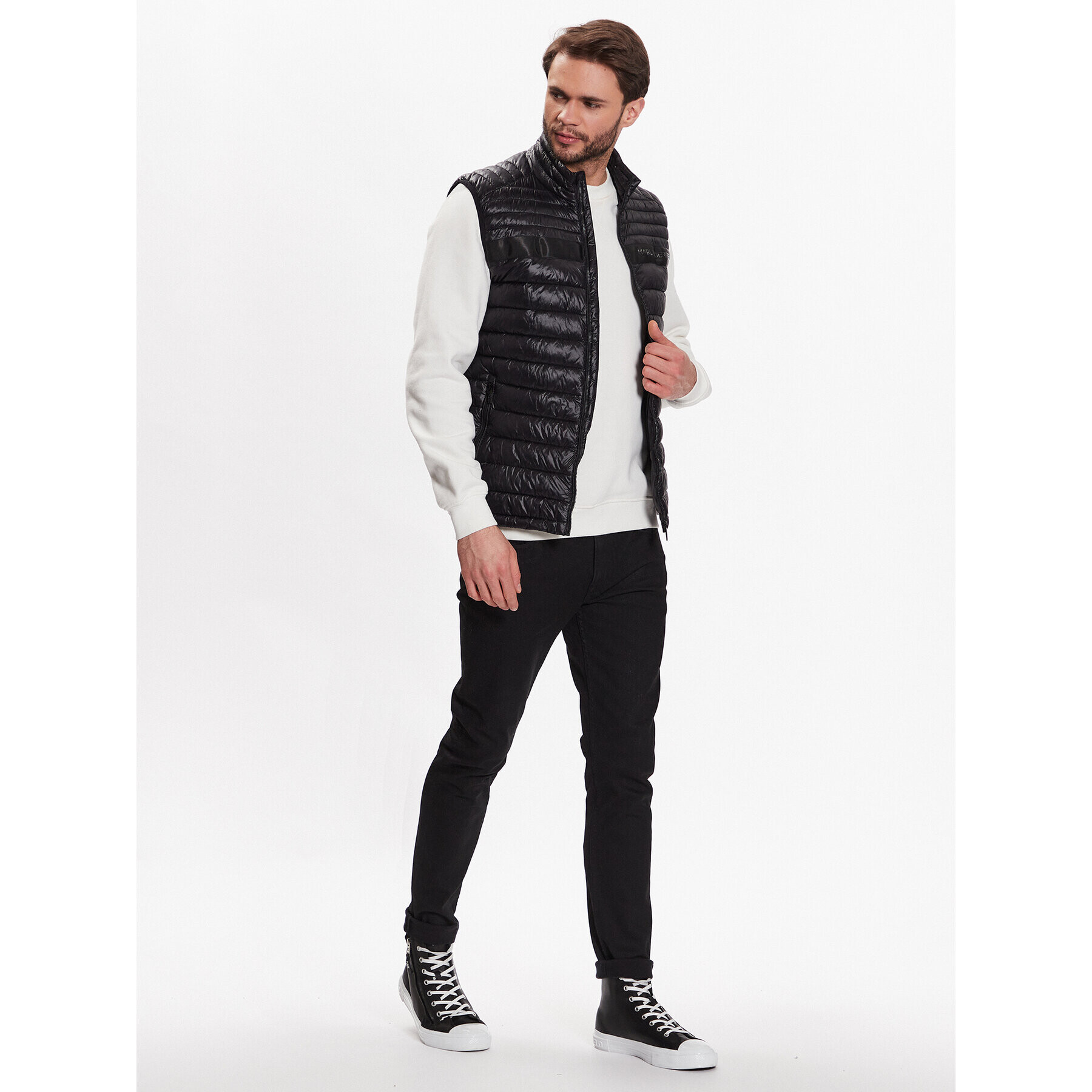 KARL LAGERFELD Елек 505027 532590 Черен Regular Fit - Pepit.bg