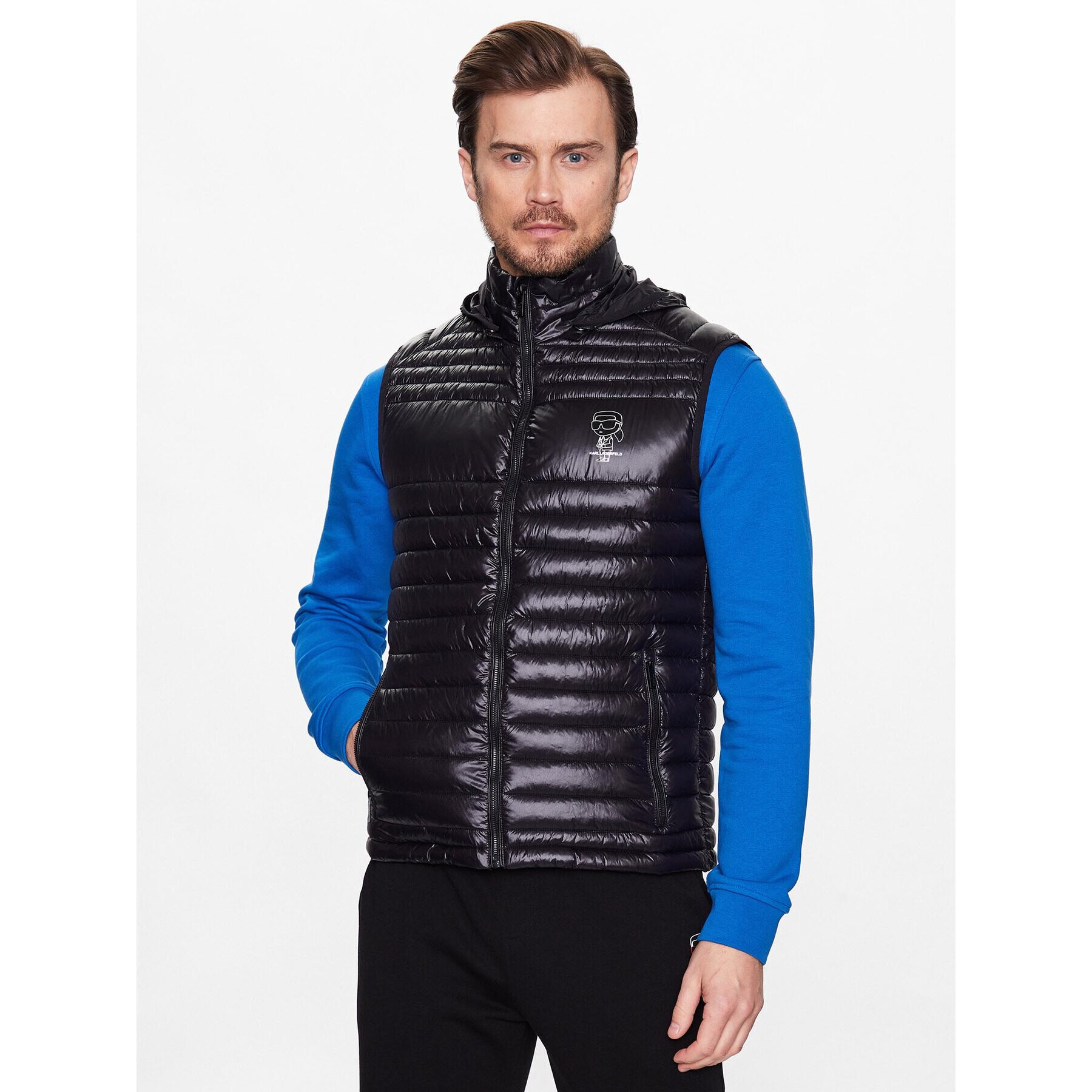 KARL LAGERFELD Елек 505087 531590 Черен Regular Fit - Pepit.bg