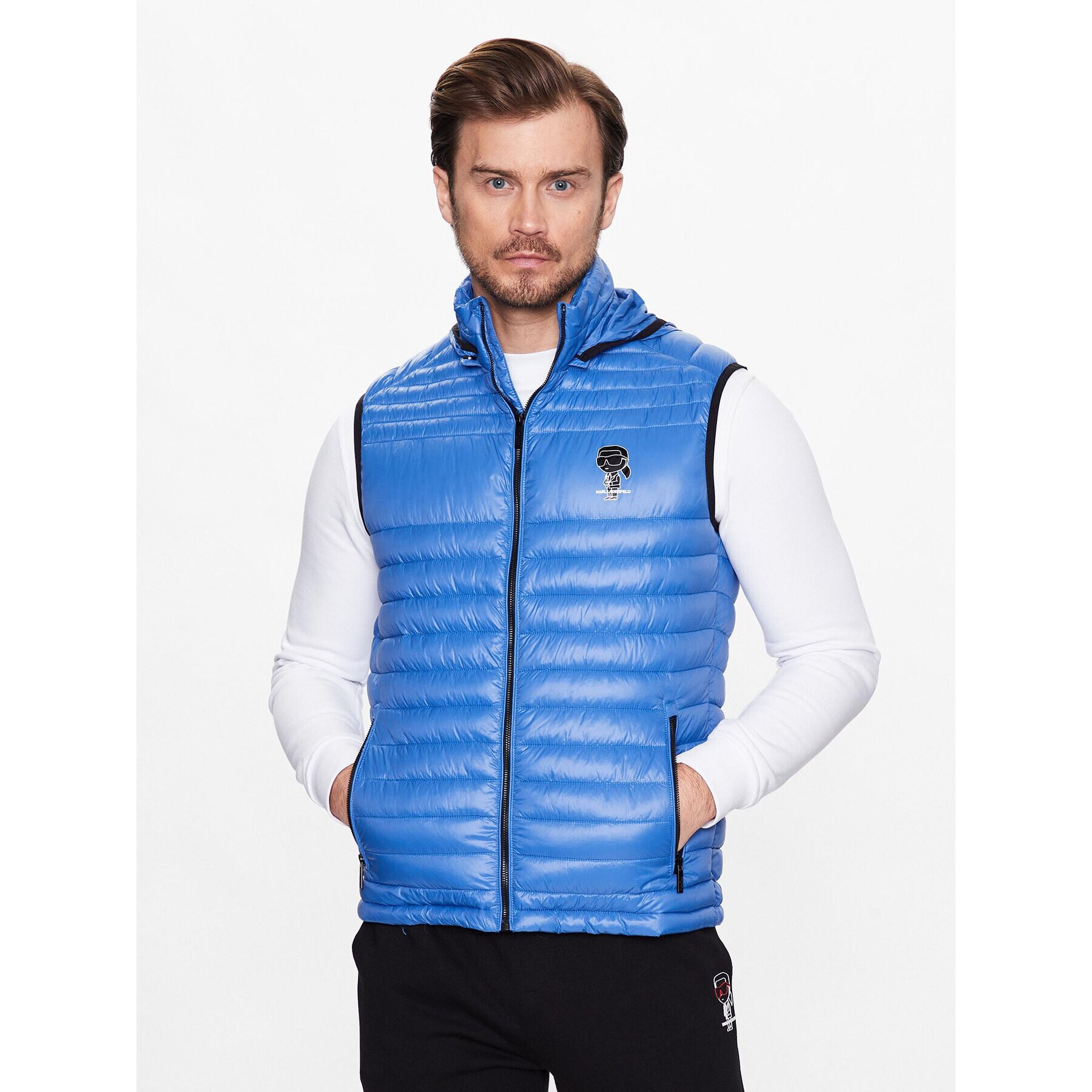 KARL LAGERFELD Елек 505087 531590 Син Regular Fit - Pepit.bg