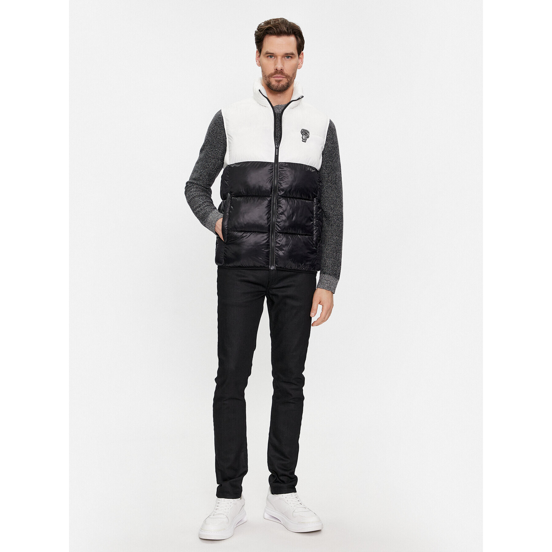 KARL LAGERFELD Елек 505093 541590 Черен Regular Fit - Pepit.bg