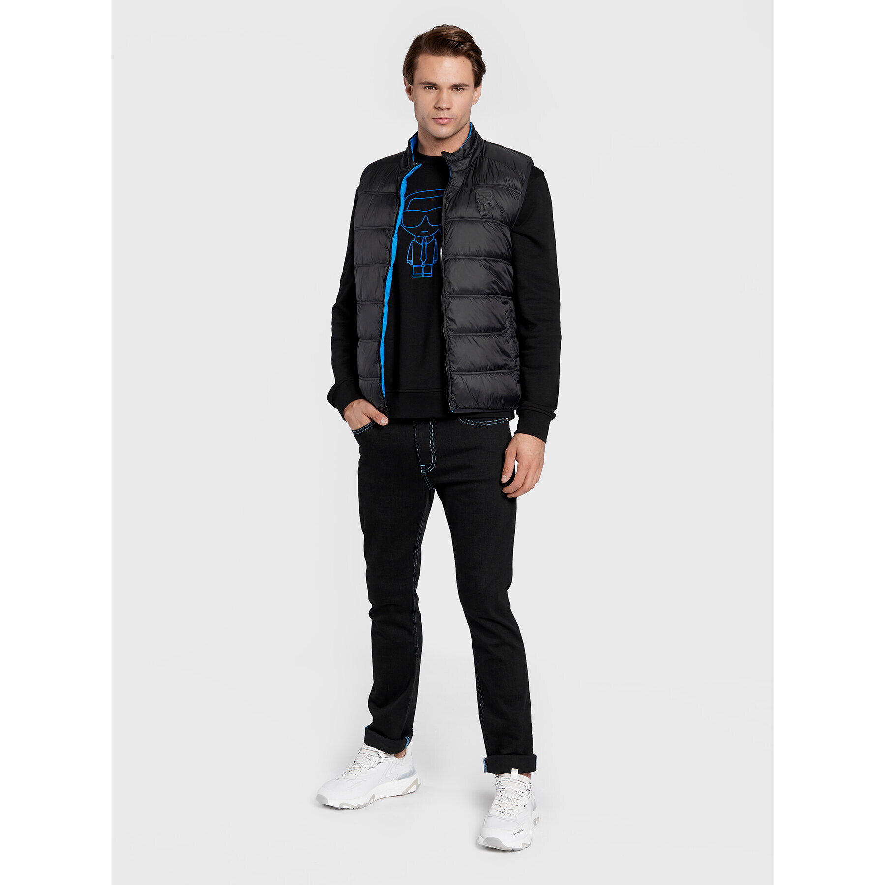 KARL LAGERFELD Елек 505400 524591 Син Regular Fit - Pepit.bg