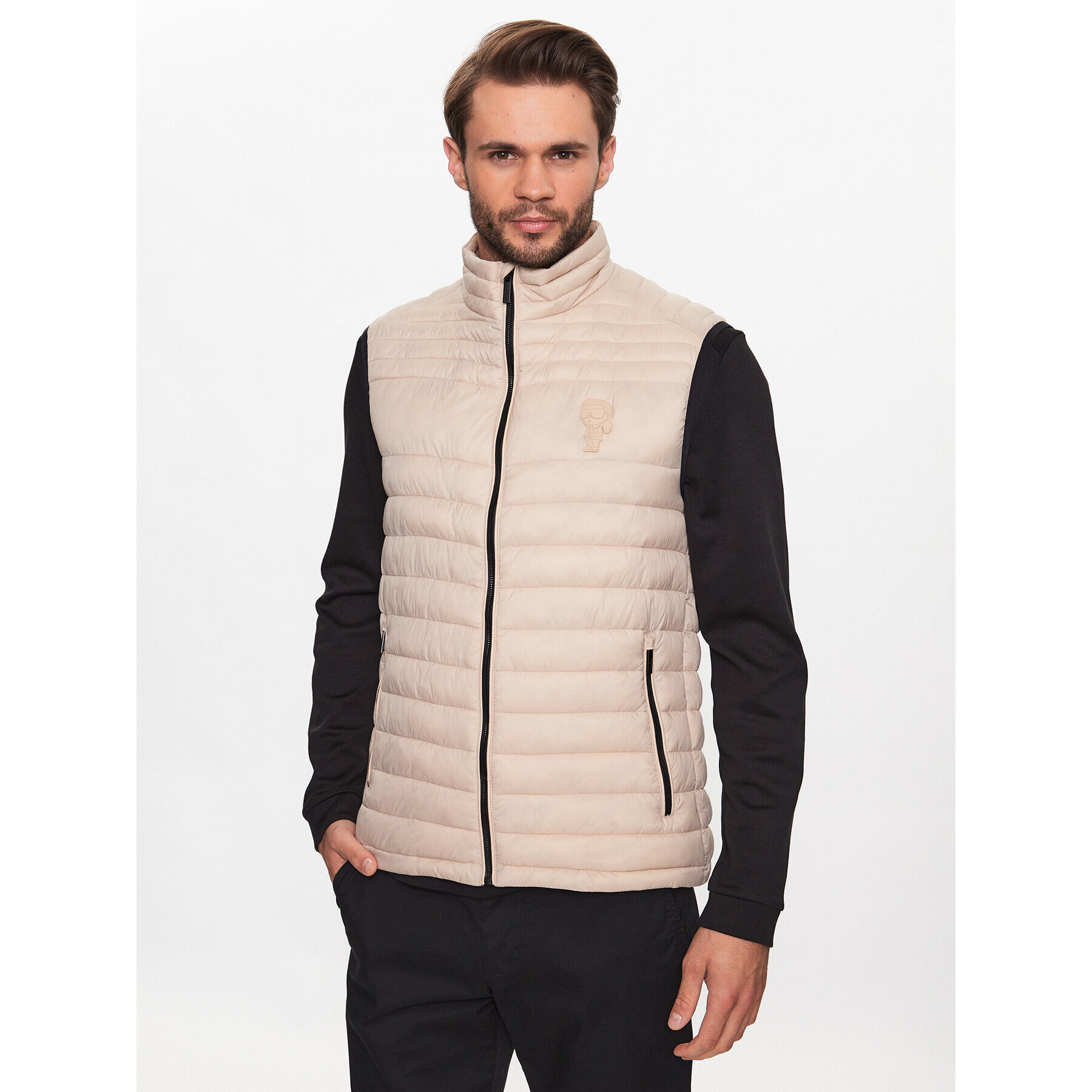 KARL LAGERFELD Елек 505401 533591 Бежов Regular Fit - Pepit.bg