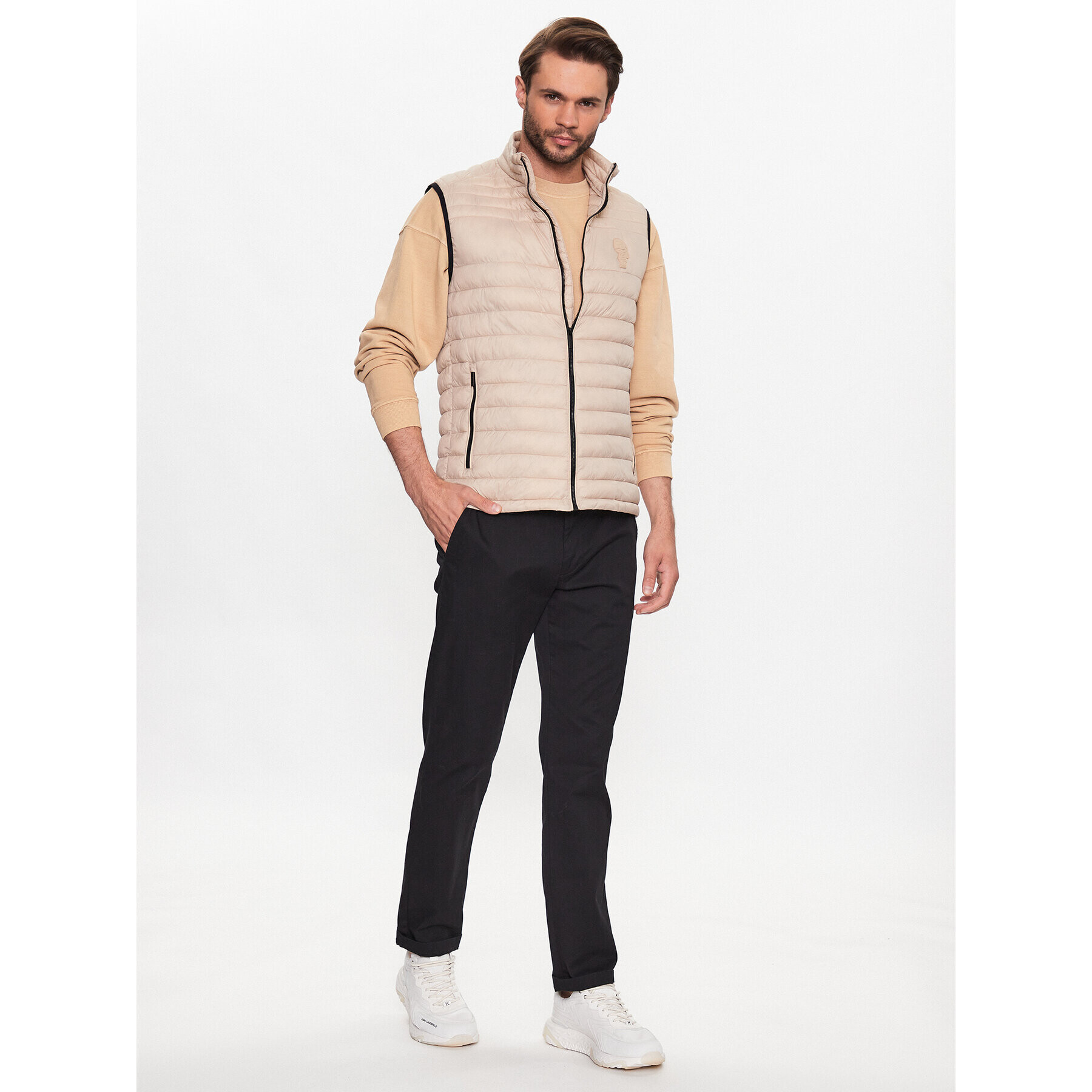 KARL LAGERFELD Елек 505401 533591 Бежов Regular Fit - Pepit.bg