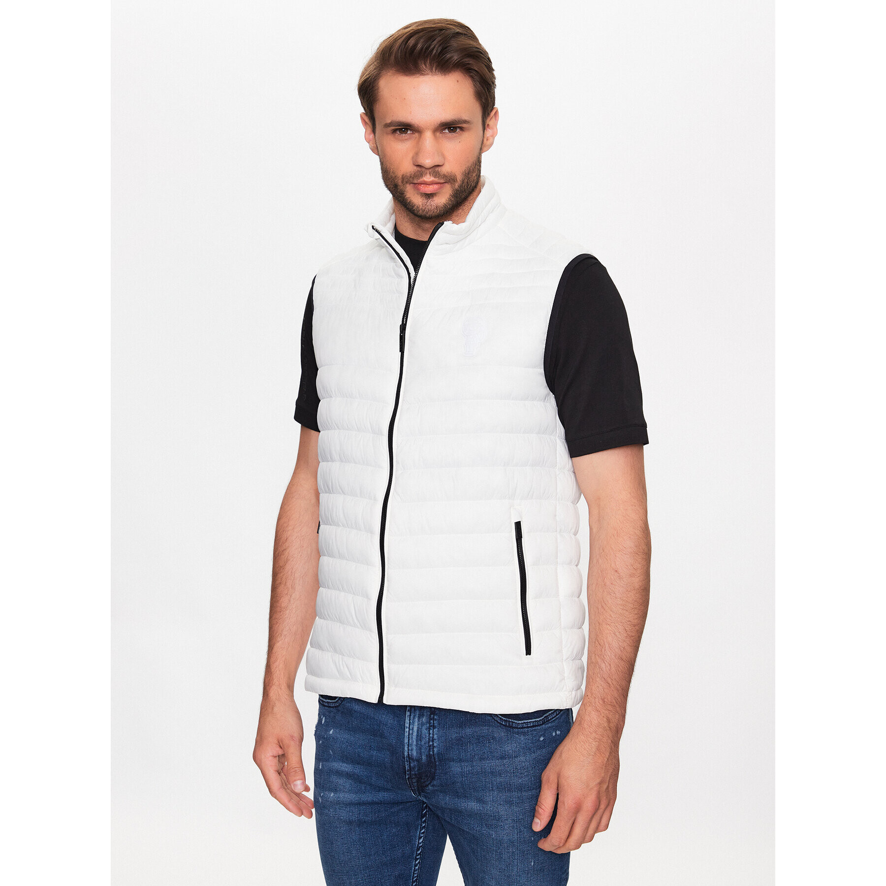 KARL LAGERFELD Елек 505401 533591 Бял Regular Fit - Pepit.bg