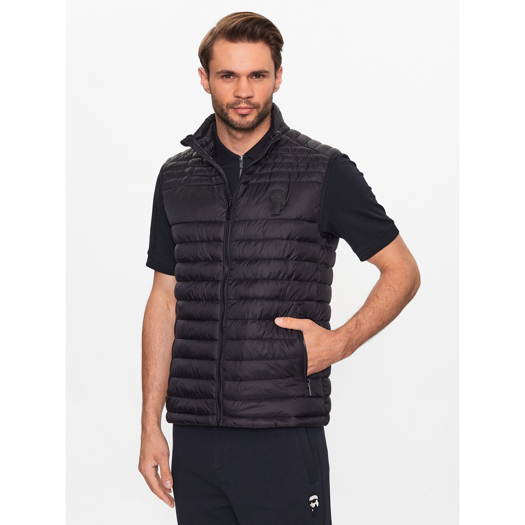 KARL LAGERFELD Елек 505401 533591 Черен Regular Fit - Pepit.bg