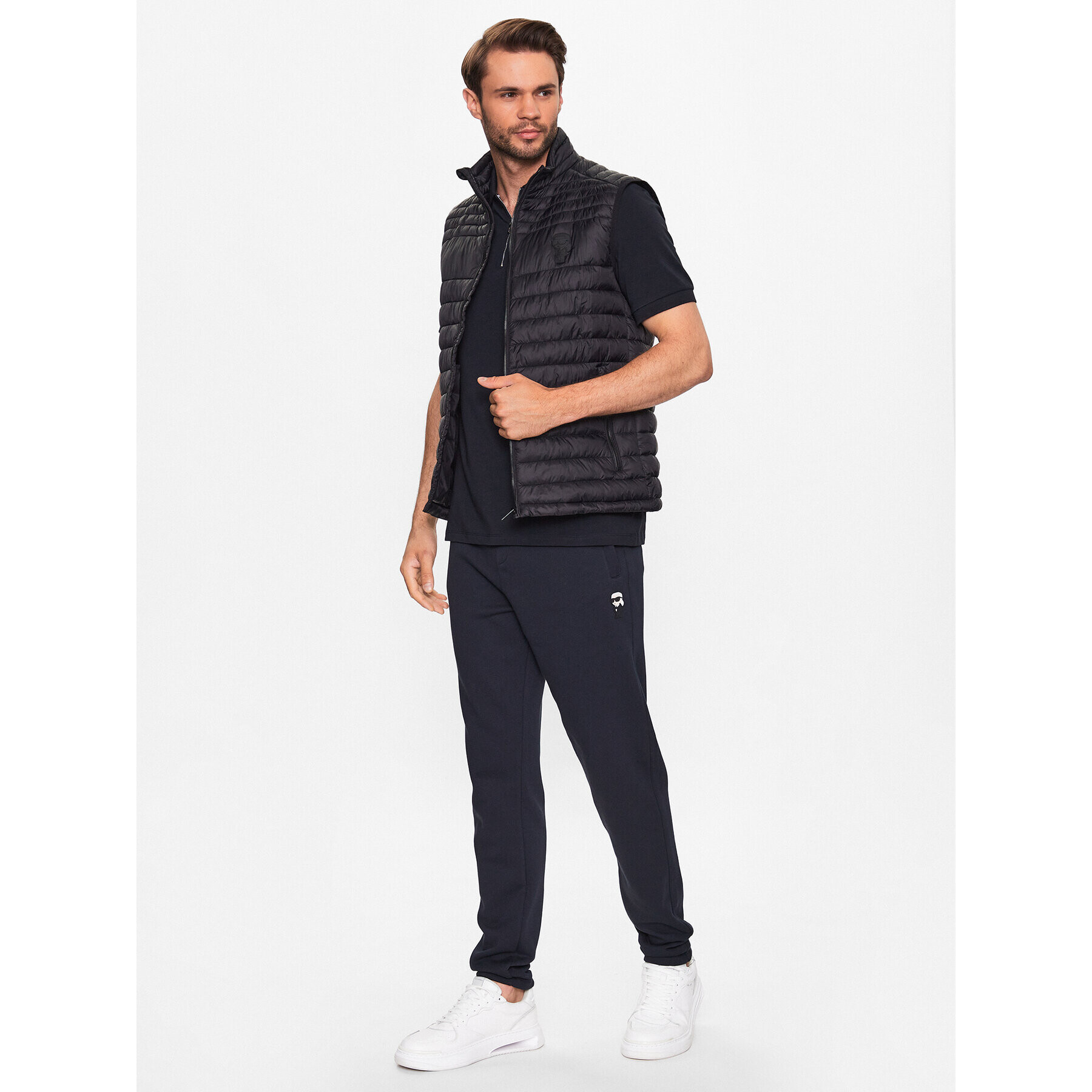 KARL LAGERFELD Елек 505401 533591 Черен Regular Fit - Pepit.bg