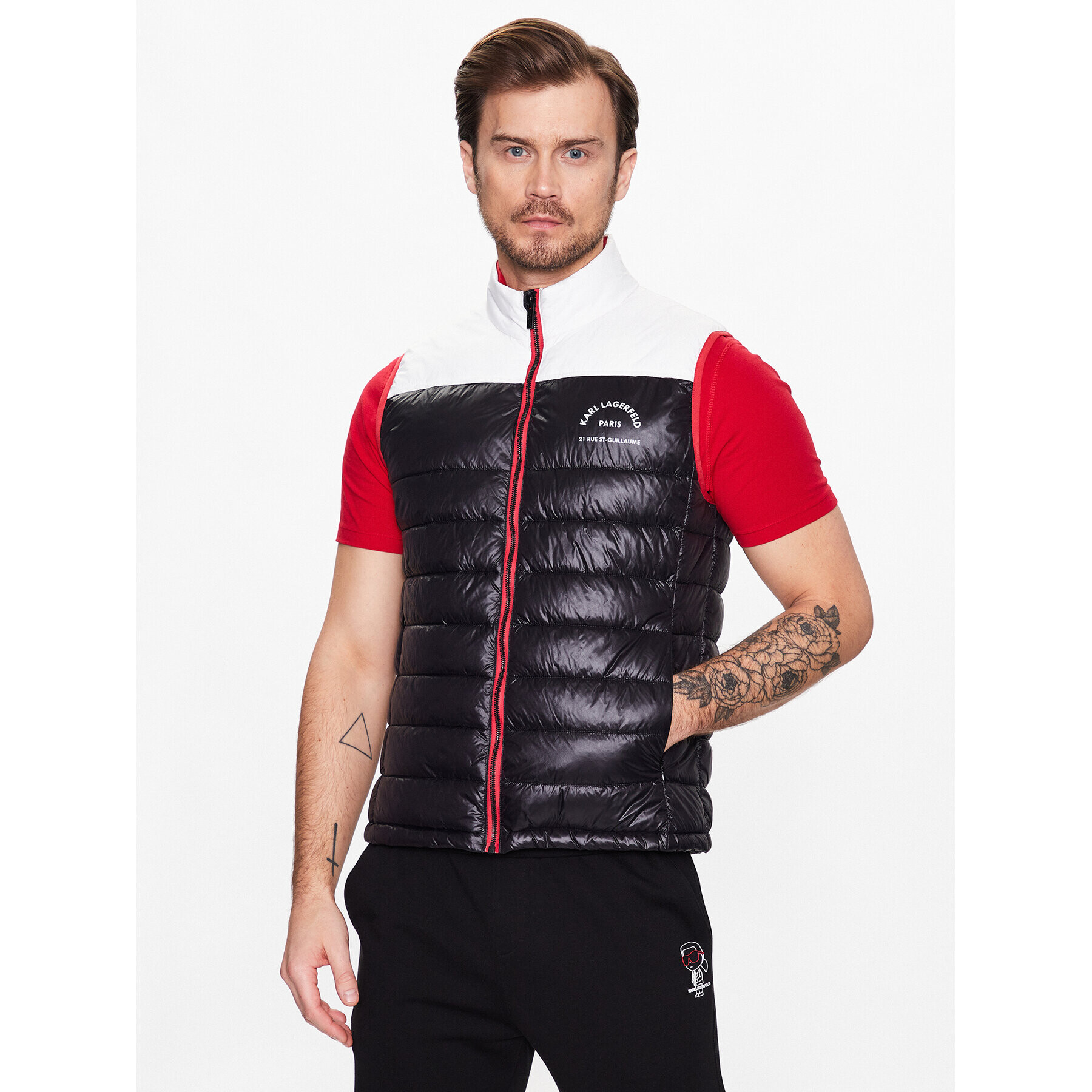 KARL LAGERFELD Елек 505403 532590 Черен Regular Fit - Pepit.bg