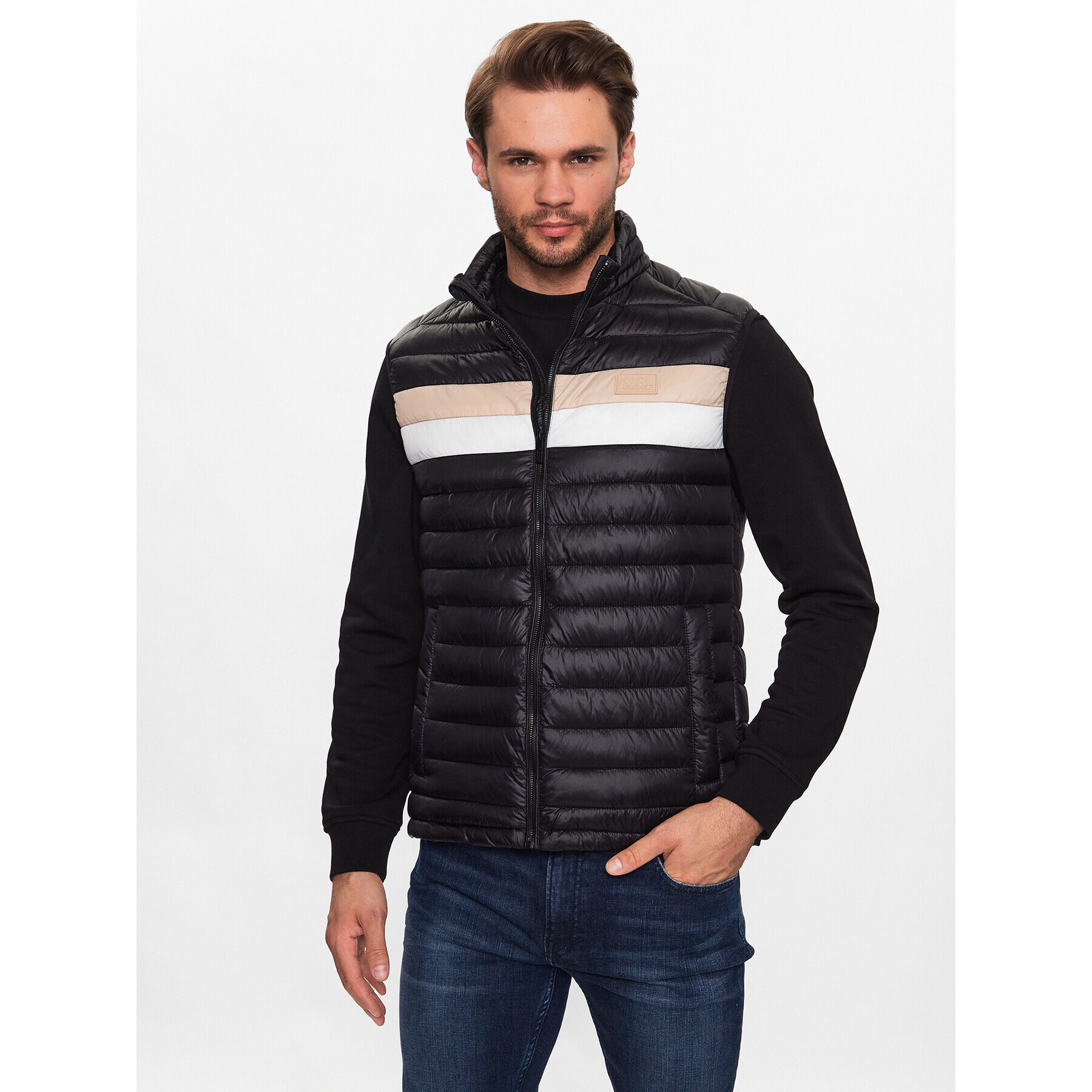 KARL LAGERFELD Елек 505403 533590 Черен Regular Fit - Pepit.bg