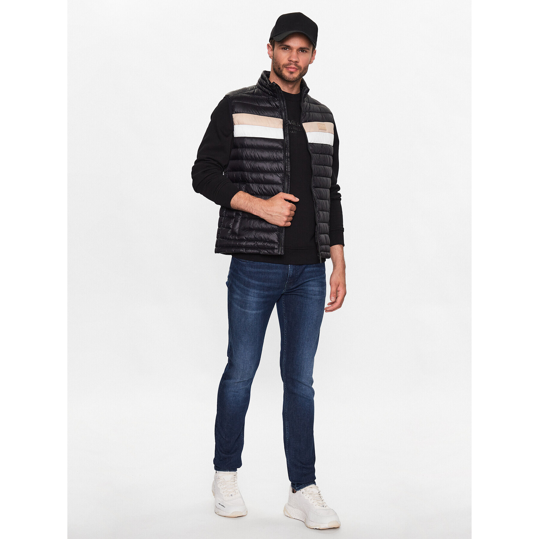 KARL LAGERFELD Елек 505403 533590 Черен Regular Fit - Pepit.bg