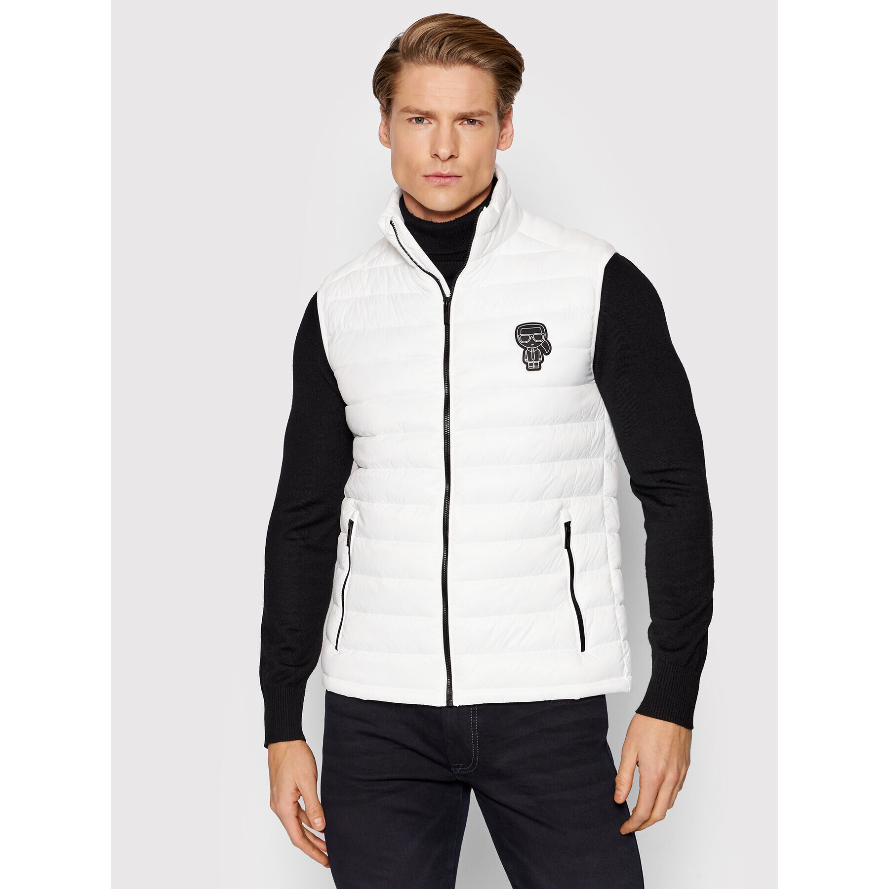 KARL LAGERFELD Елек Vest 505401 521590 Бял Regular Fit - Pepit.bg