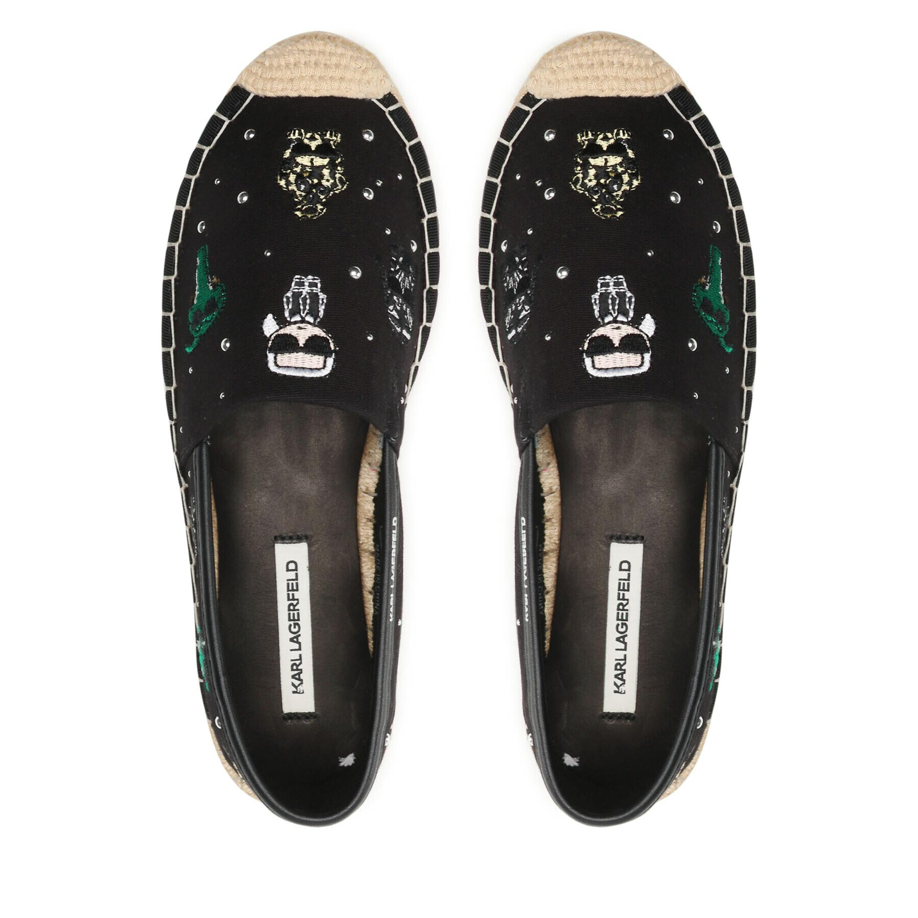 KARL LAGERFELD Еспадрили KL80124 Черен - Pepit.bg