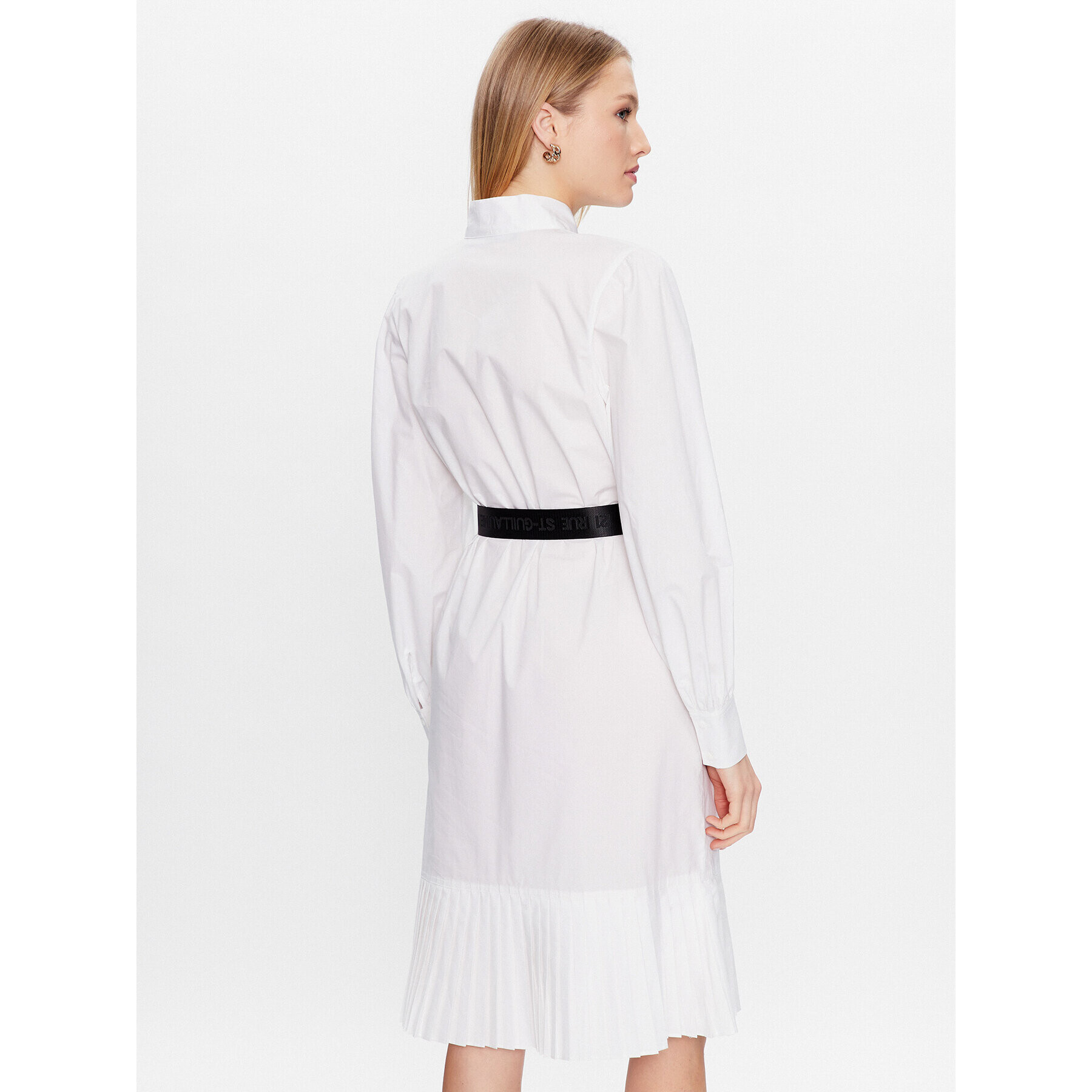KARL LAGERFELD Ежедневна рокля 226W1302 Бял Regular Fit - Pepit.bg