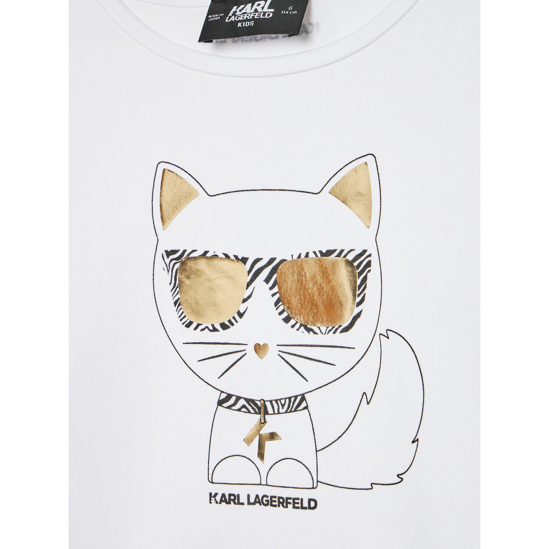 KARL LAGERFELD Ежедневна рокля Z12202 D Бял Regular Fit - Pepit.bg