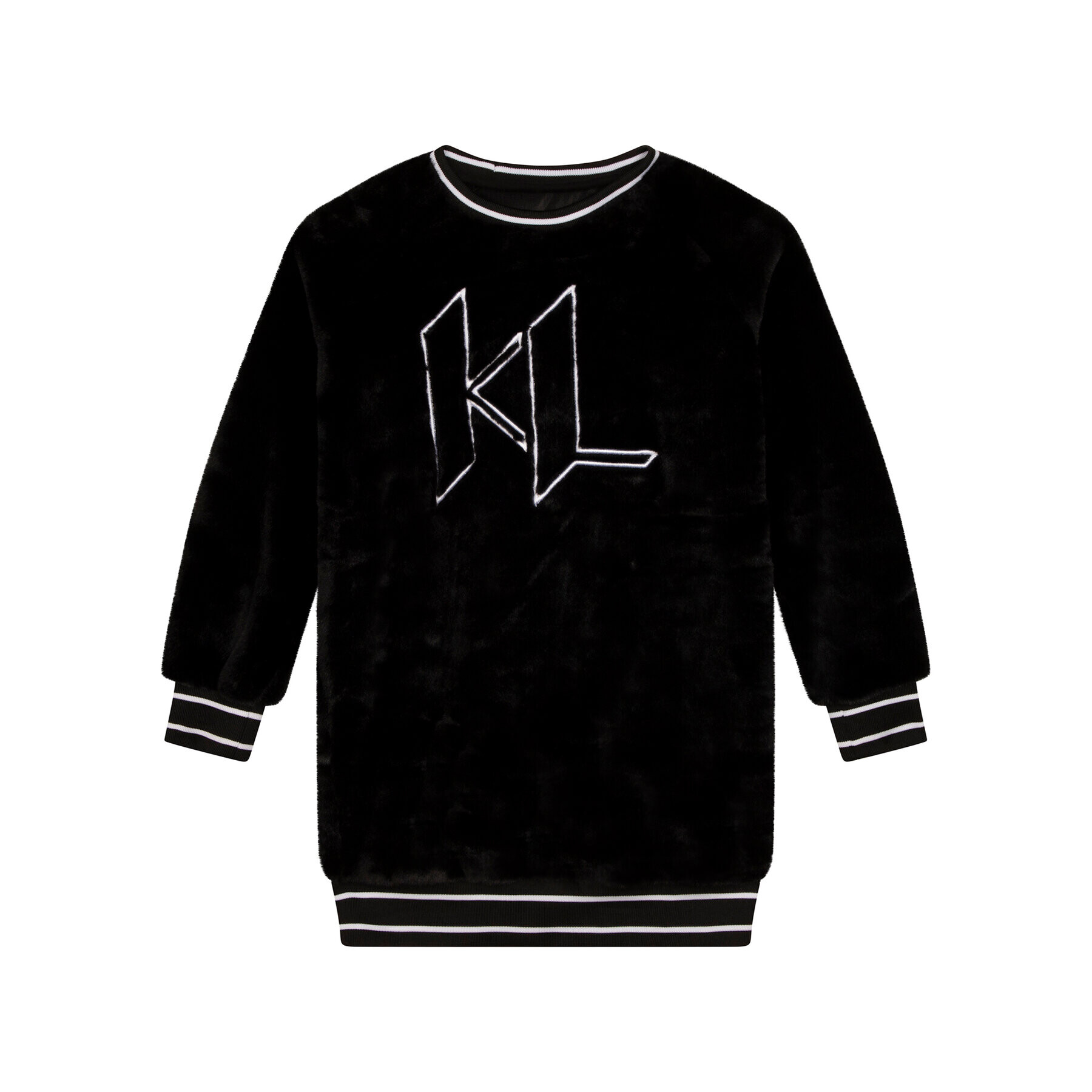 Karl Lagerfeld Kids Ежедневна рокля Z12229 S Черен Regular Fit - Pepit.bg