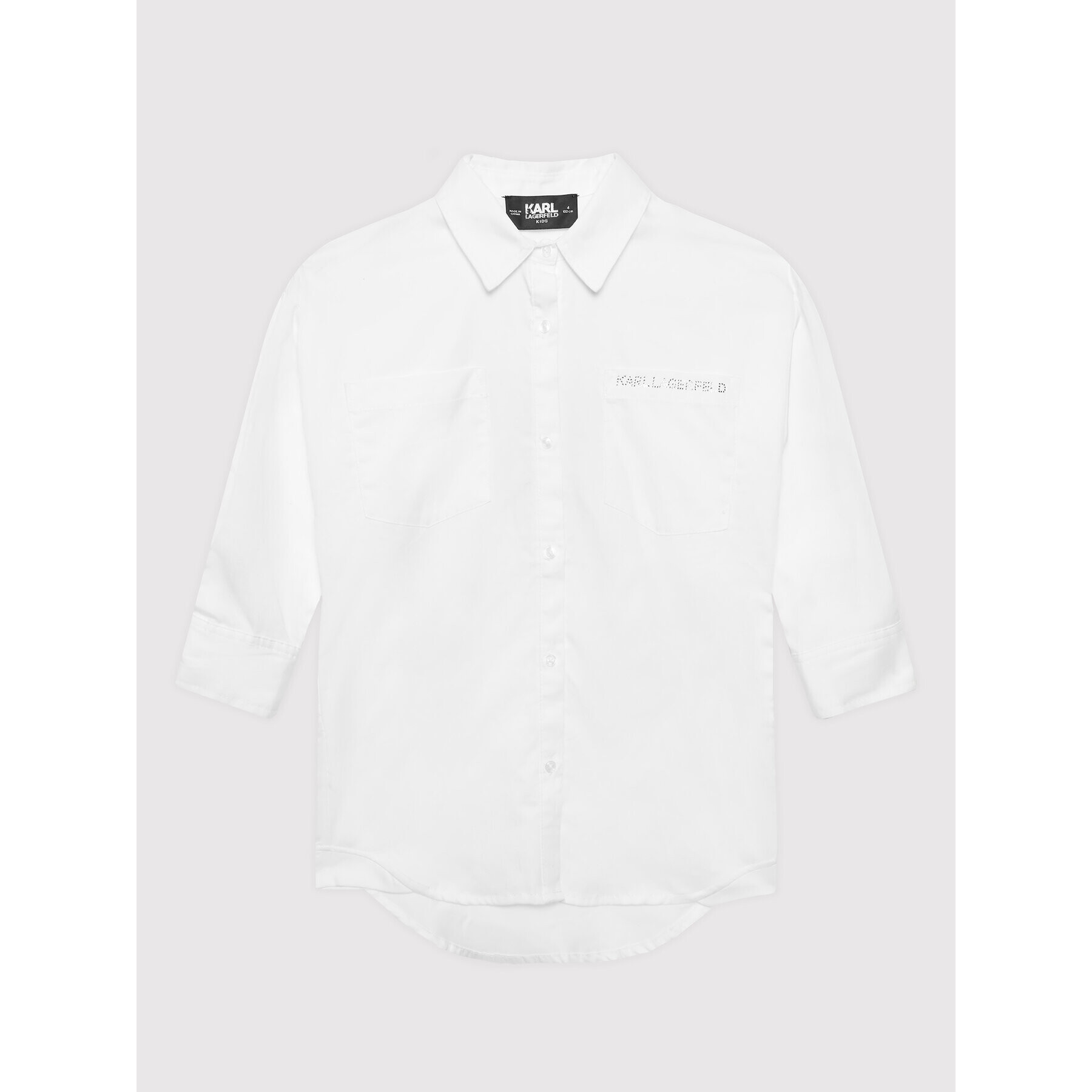 KARL LAGERFELD Ежедневна рокля Z12209 D Бял Regular Fit - Pepit.bg