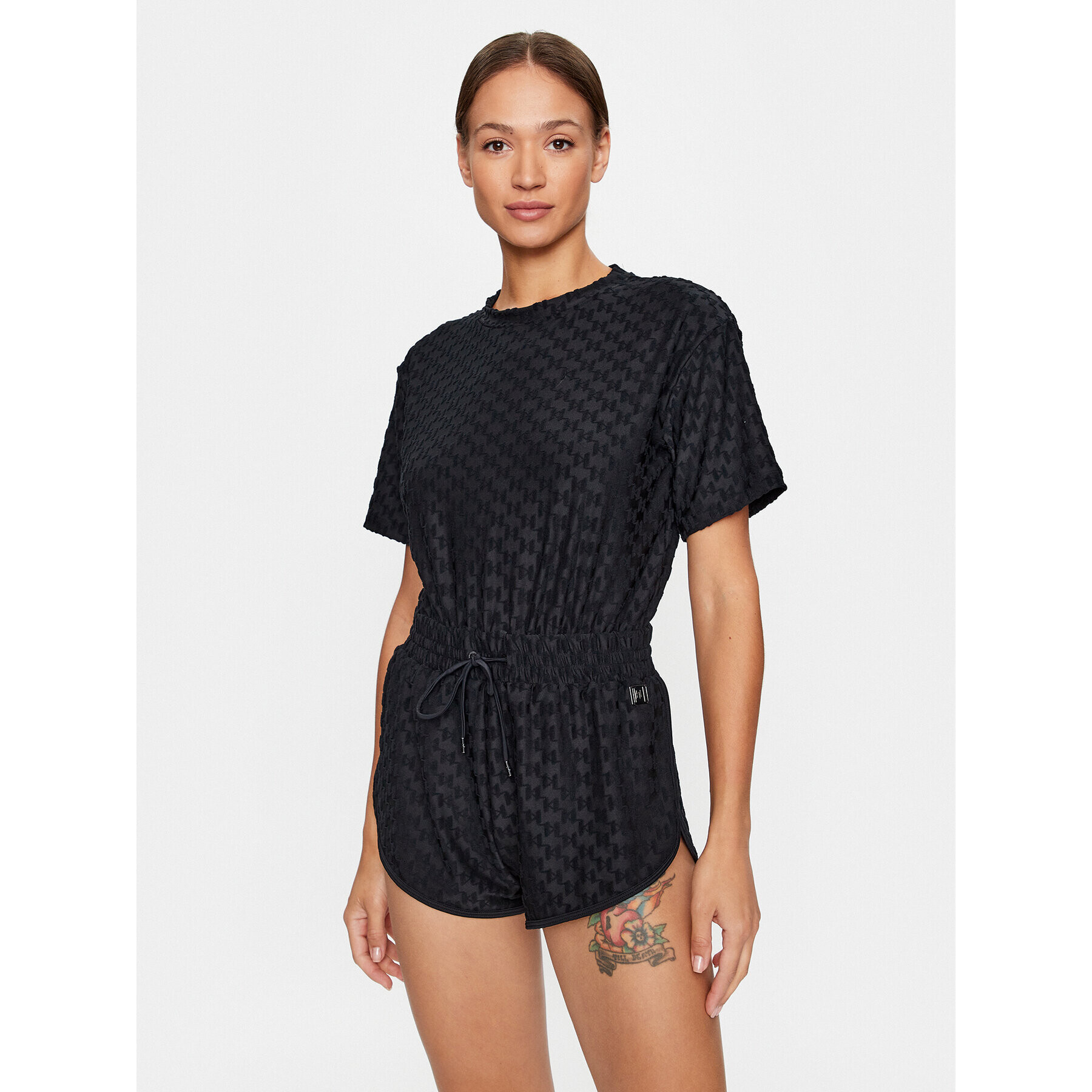 KARL LAGERFELD Гащеризон 231W2221 Черен Regular Fit - Pepit.bg