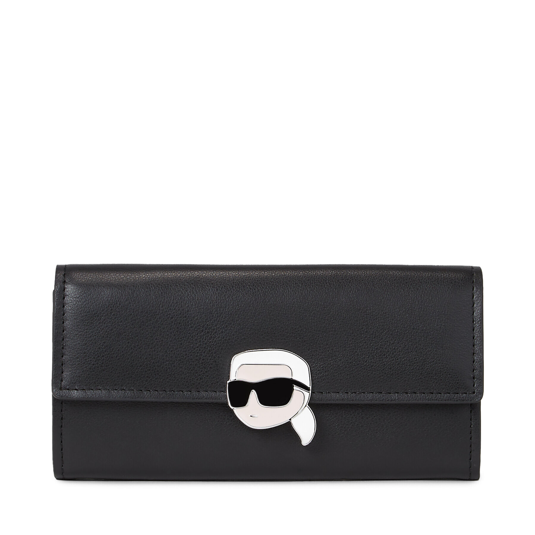 KARL LAGERFELD Голям дамски портфейл 240W3234 Черен - Pepit.bg