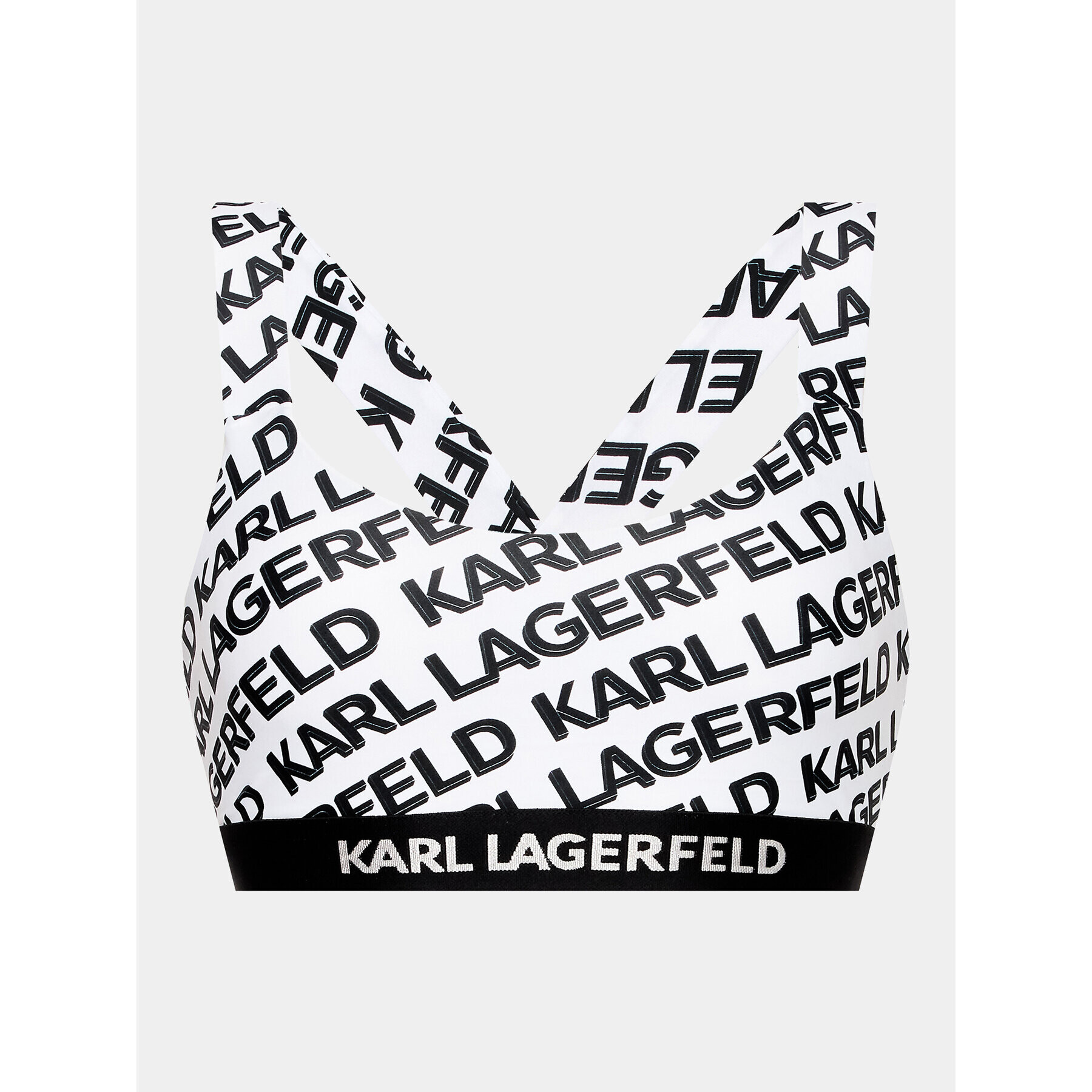 KARL LAGERFELD Горнище на бански 230W2213 Бял - Pepit.bg
