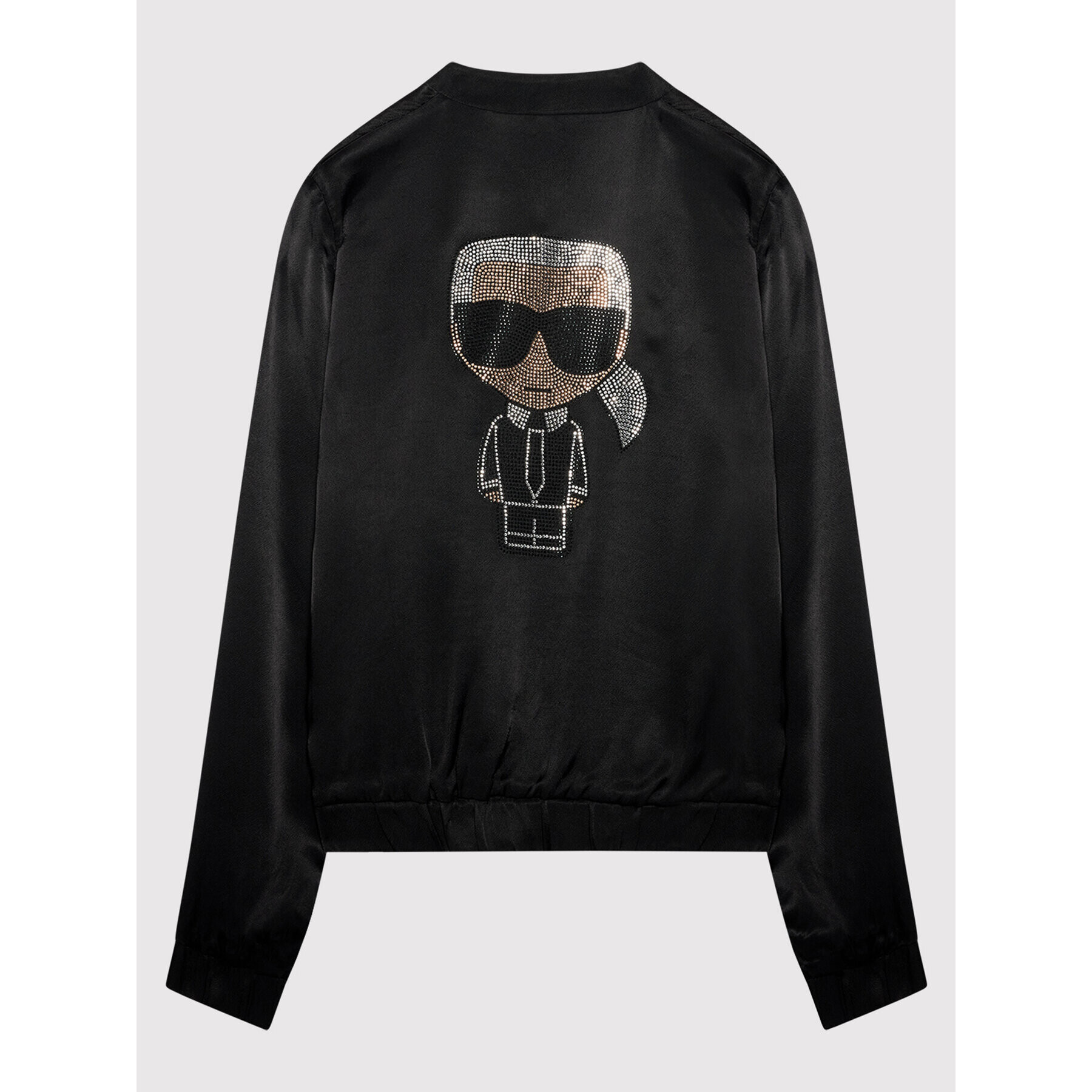 KARL LAGERFELD Яке бомбър Z16112 S Черен Regular Fit - Pepit.bg