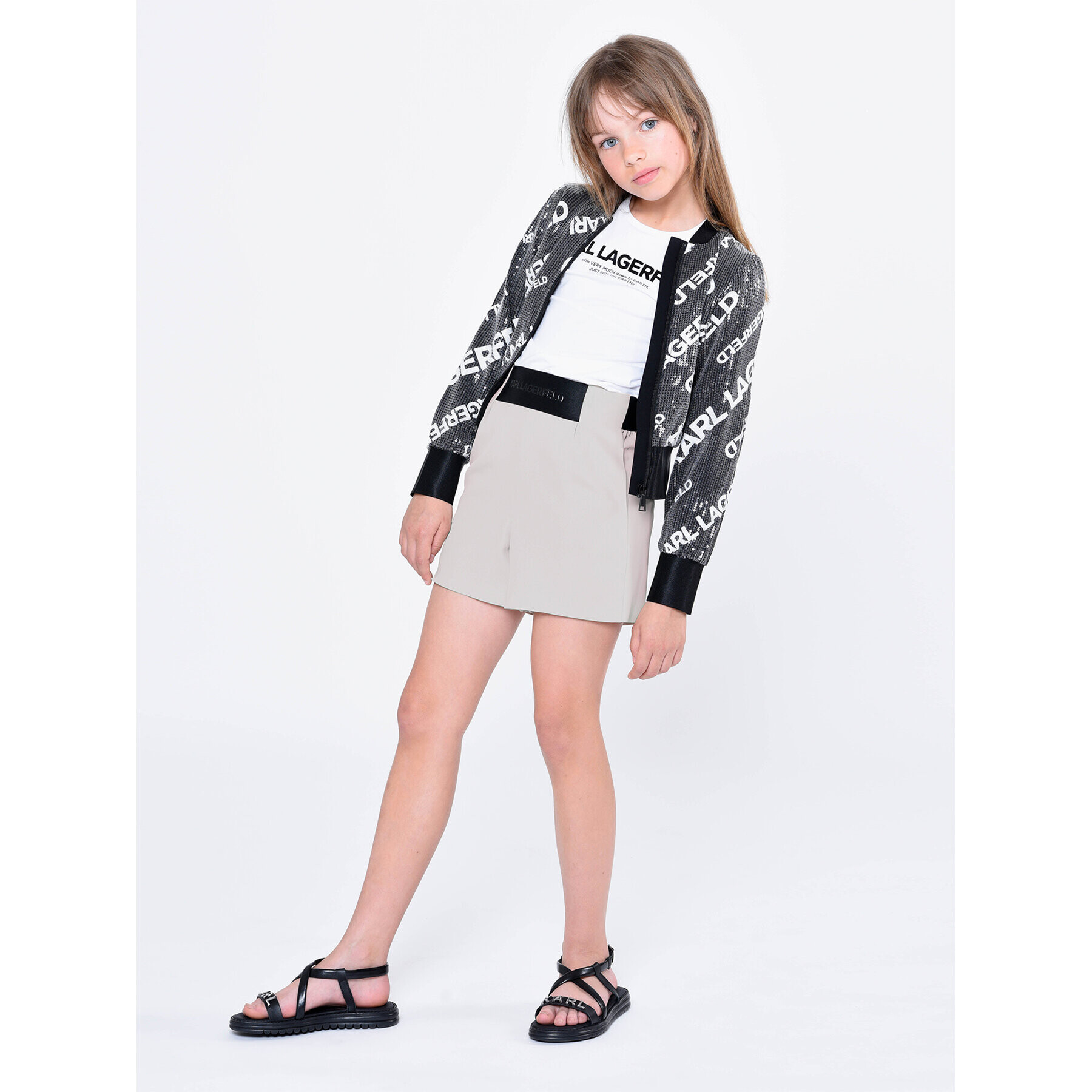 Karl Lagerfeld Kids Яке бомбър Z16148 D Черен Regular Fit - Pepit.bg