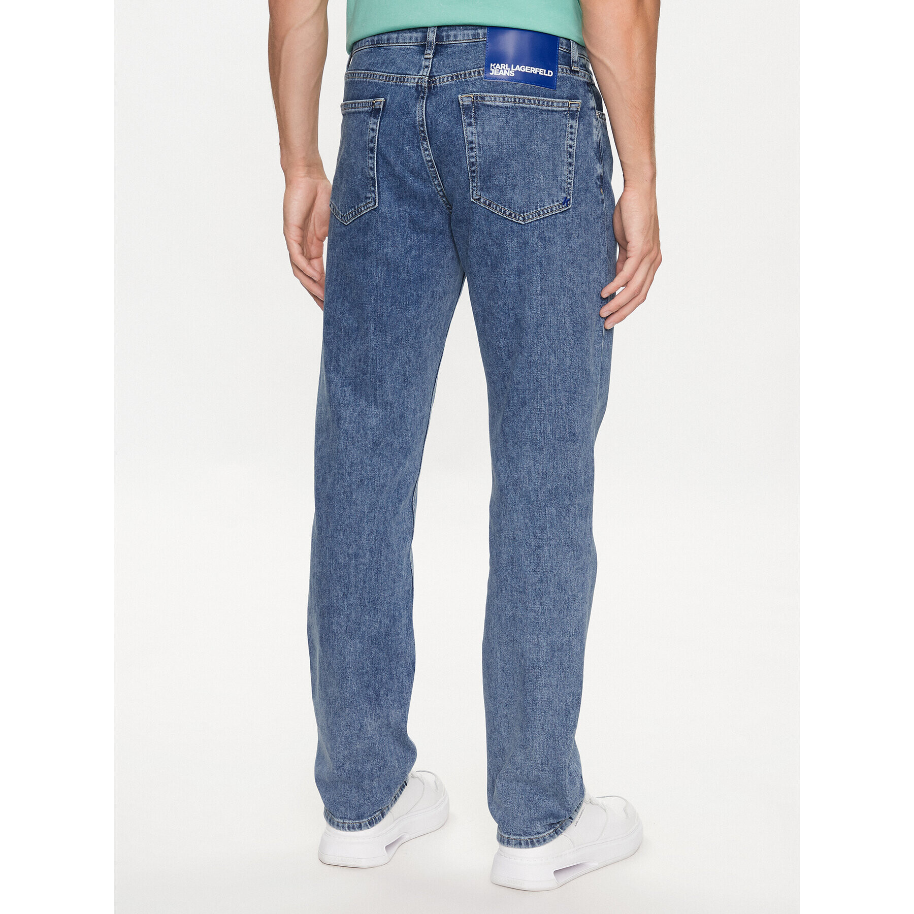 Karl Lagerfeld Jeans Дънки 231D1107 Син Straight Fit - Pepit.bg