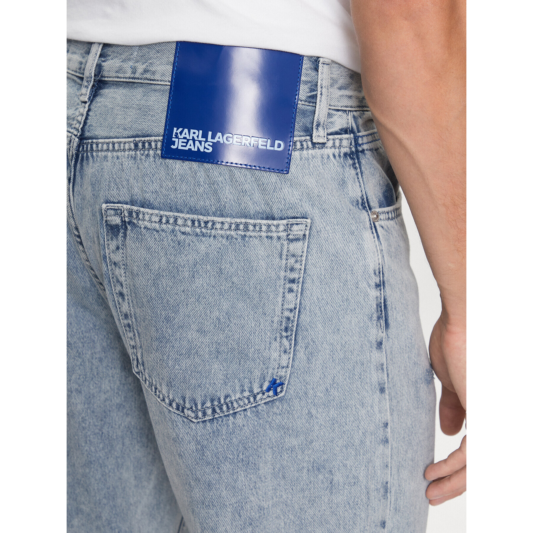 Karl Lagerfeld Jeans Дънки 231D1109 Син Relaxed Fit - Pepit.bg