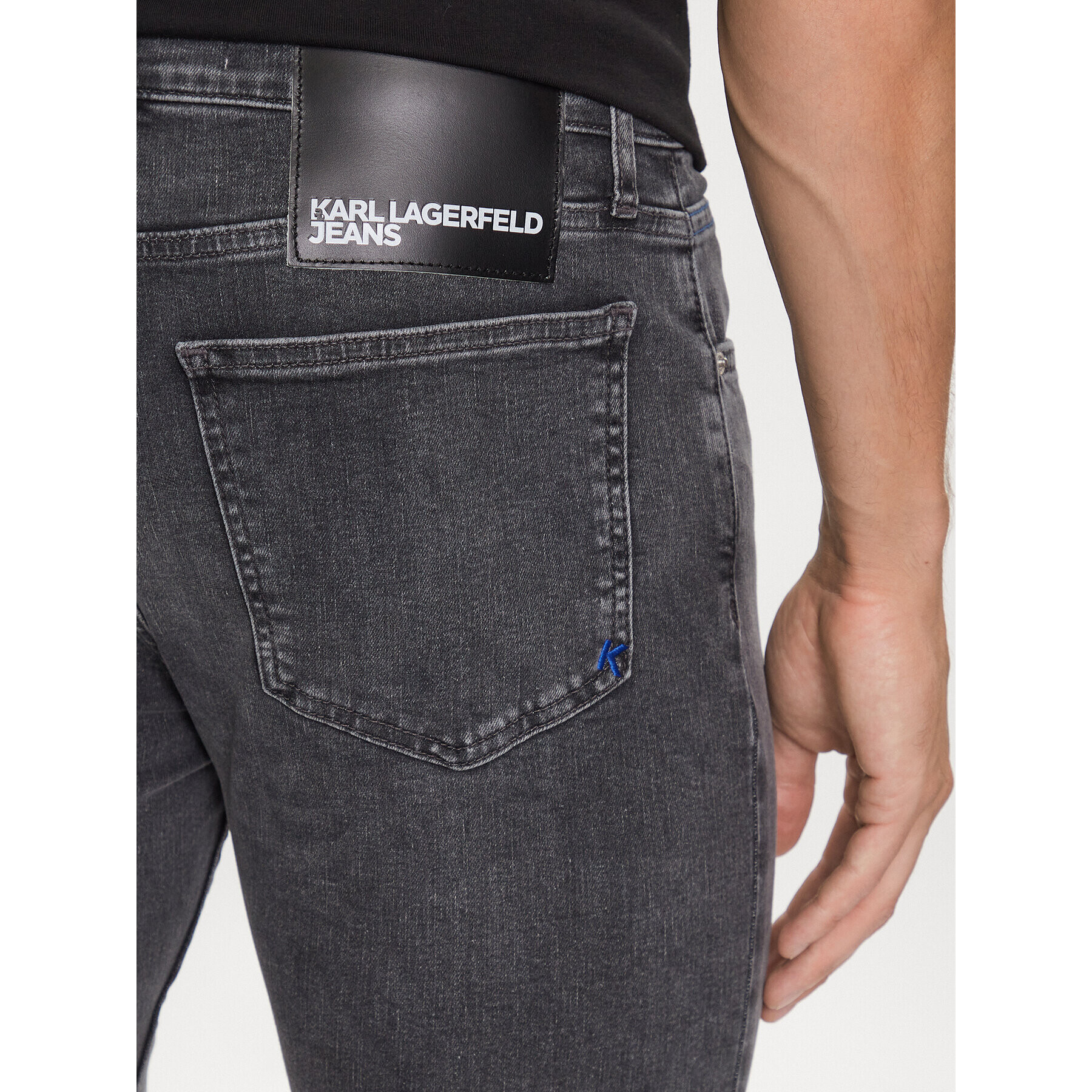 Karl Lagerfeld Jeans Дънки 231D1110 Сив Skinny Fit - Pepit.bg