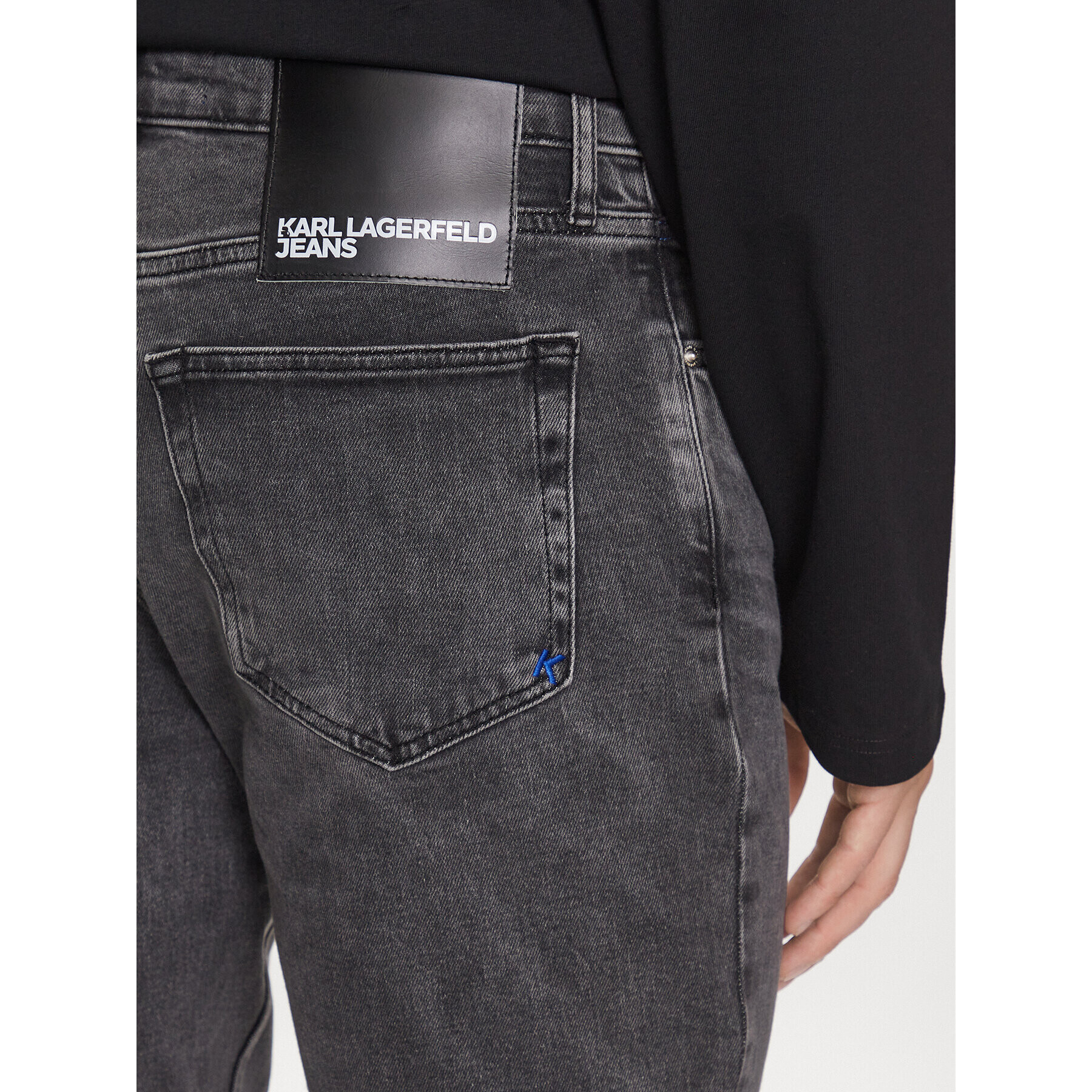 Karl Lagerfeld Jeans Дънки 231D1111 Сив Slim Fit - Pepit.bg