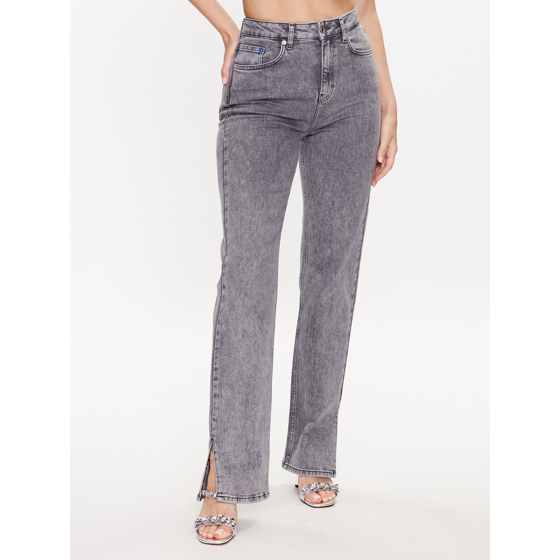 Karl Lagerfeld Jeans Дънки 231J1114 Сив Straight Fit - Pepit.bg