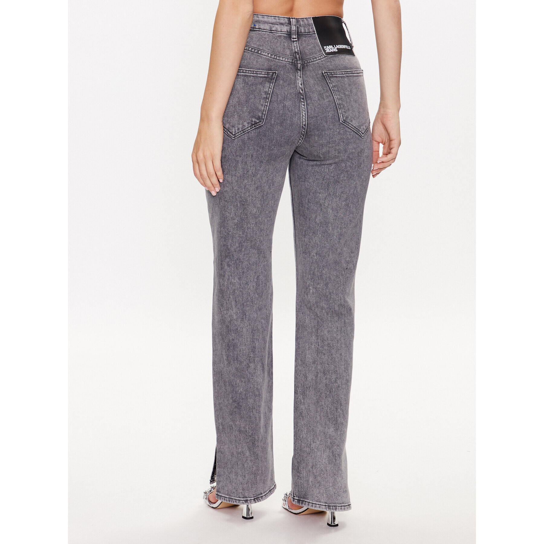Karl Lagerfeld Jeans Дънки 231J1114 Сив Straight Fit - Pepit.bg