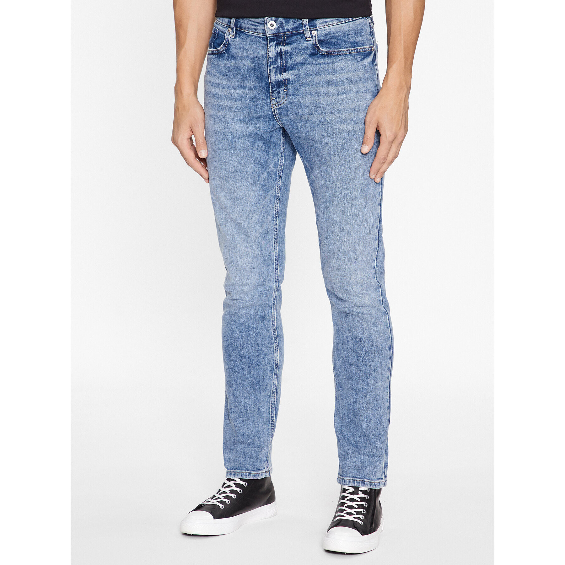 Karl Lagerfeld Jeans Дънки 235D1103 Син Slim Fit - Pepit.bg