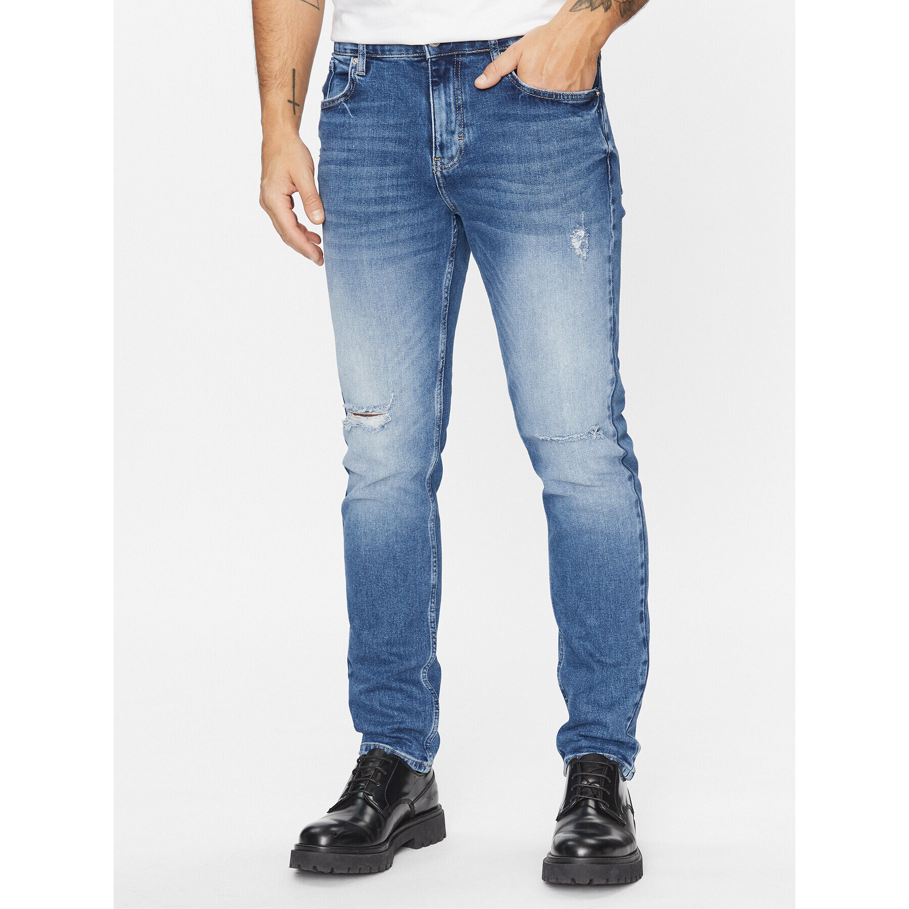 Karl Lagerfeld Jeans Дънки 235D1104 Син Slim Fit - Pepit.bg