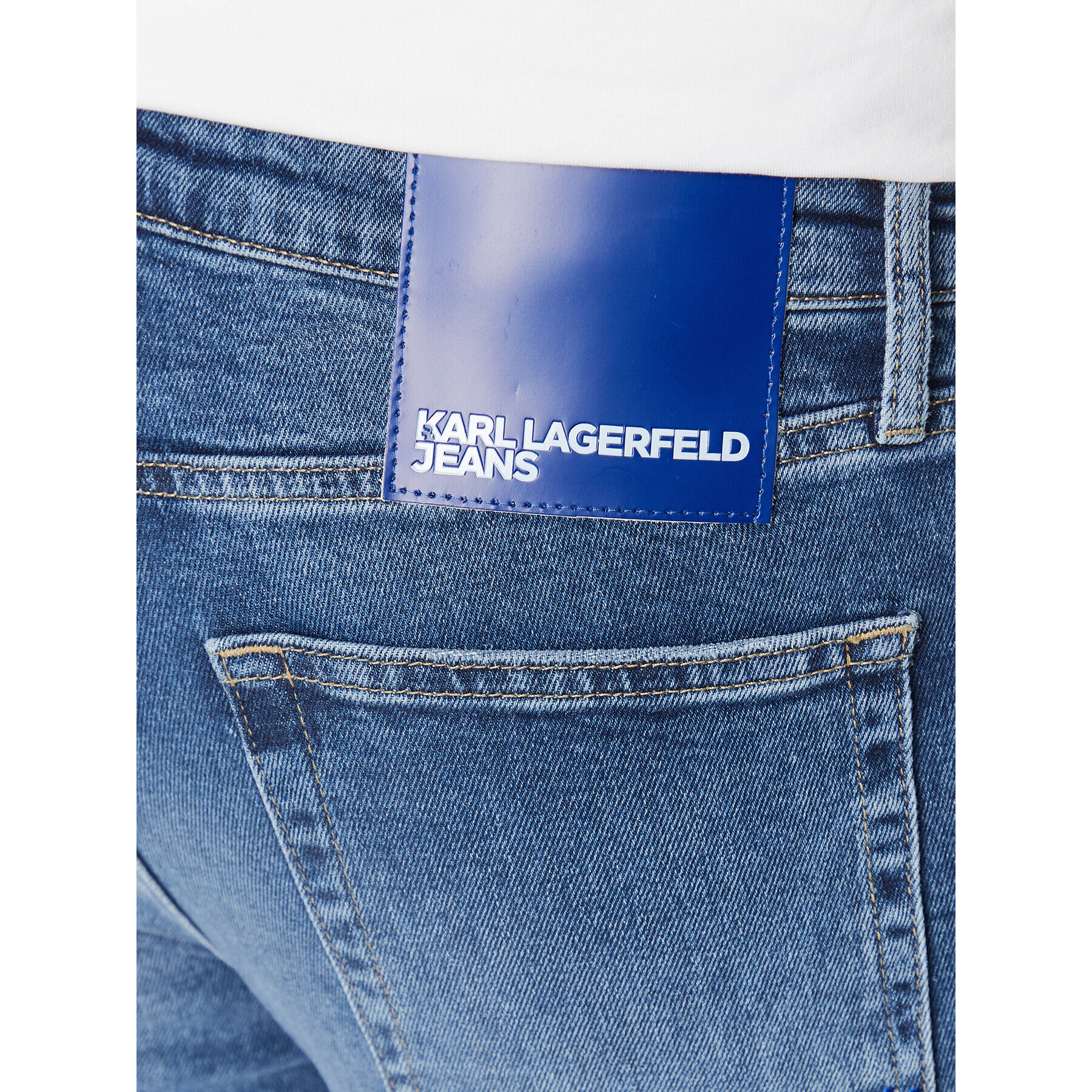 Karl Lagerfeld Jeans Дънки 235D1104 Син Slim Fit - Pepit.bg