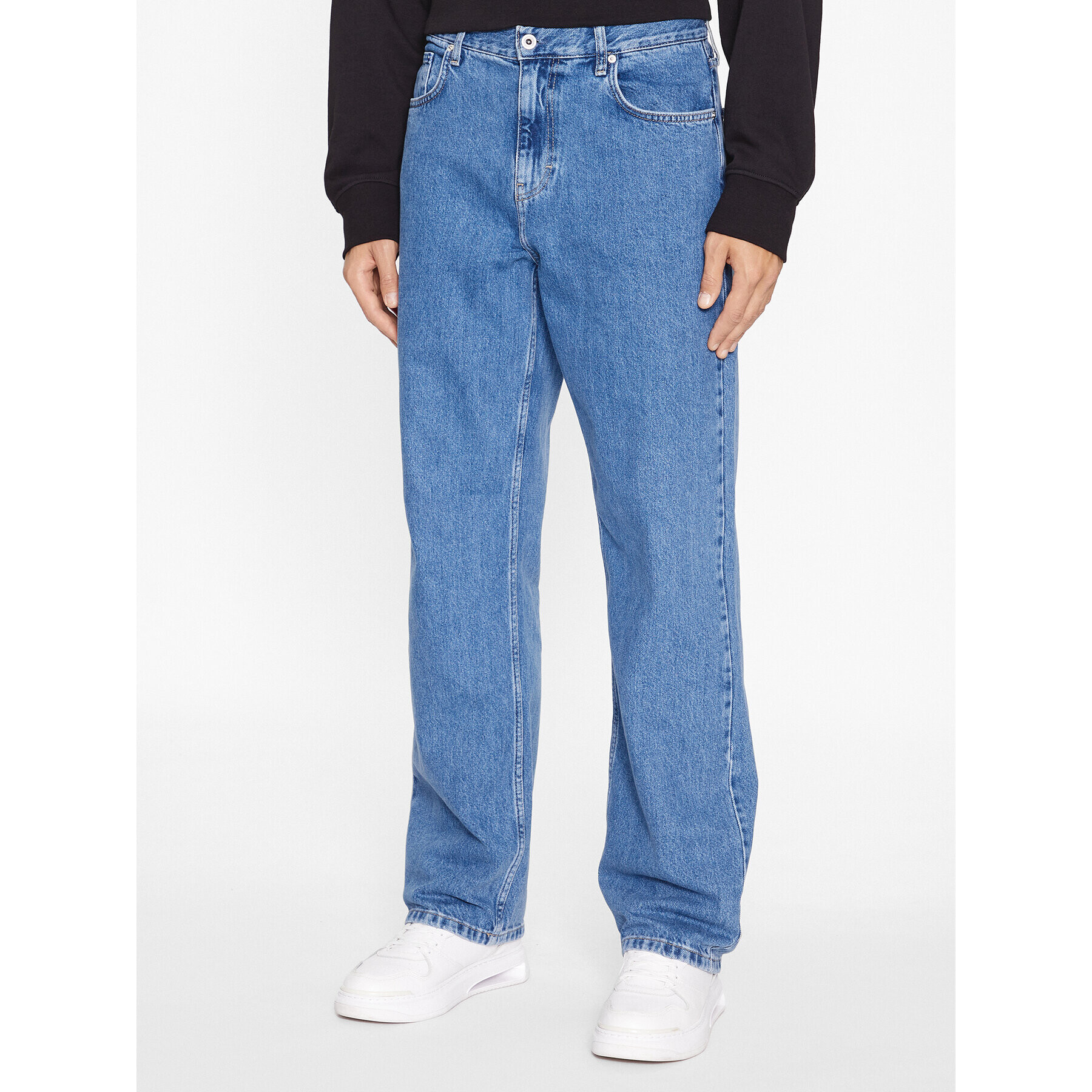 Karl Lagerfeld Jeans Дънки 235D1112 Син Relaxed Fit - Pepit.bg