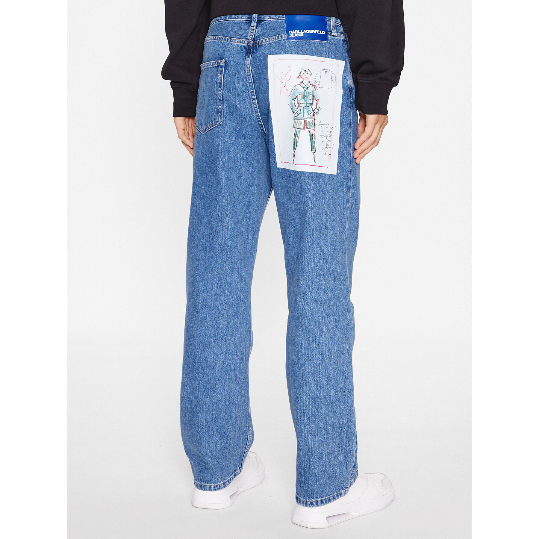 Karl Lagerfeld Jeans Дънки 235D1112 Син Relaxed Fit - Pepit.bg