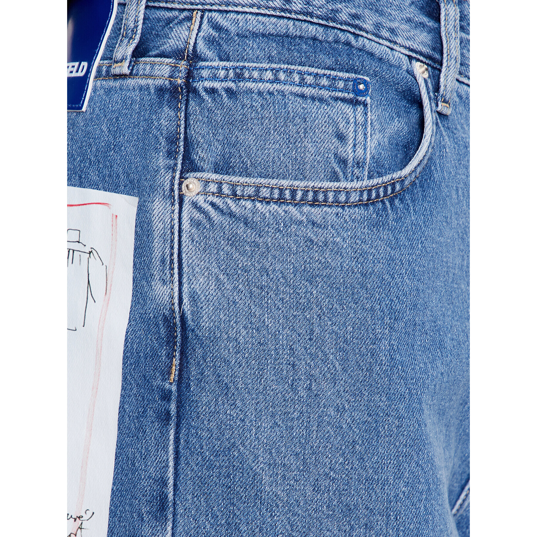 Karl Lagerfeld Jeans Дънки 235D1112 Син Relaxed Fit - Pepit.bg