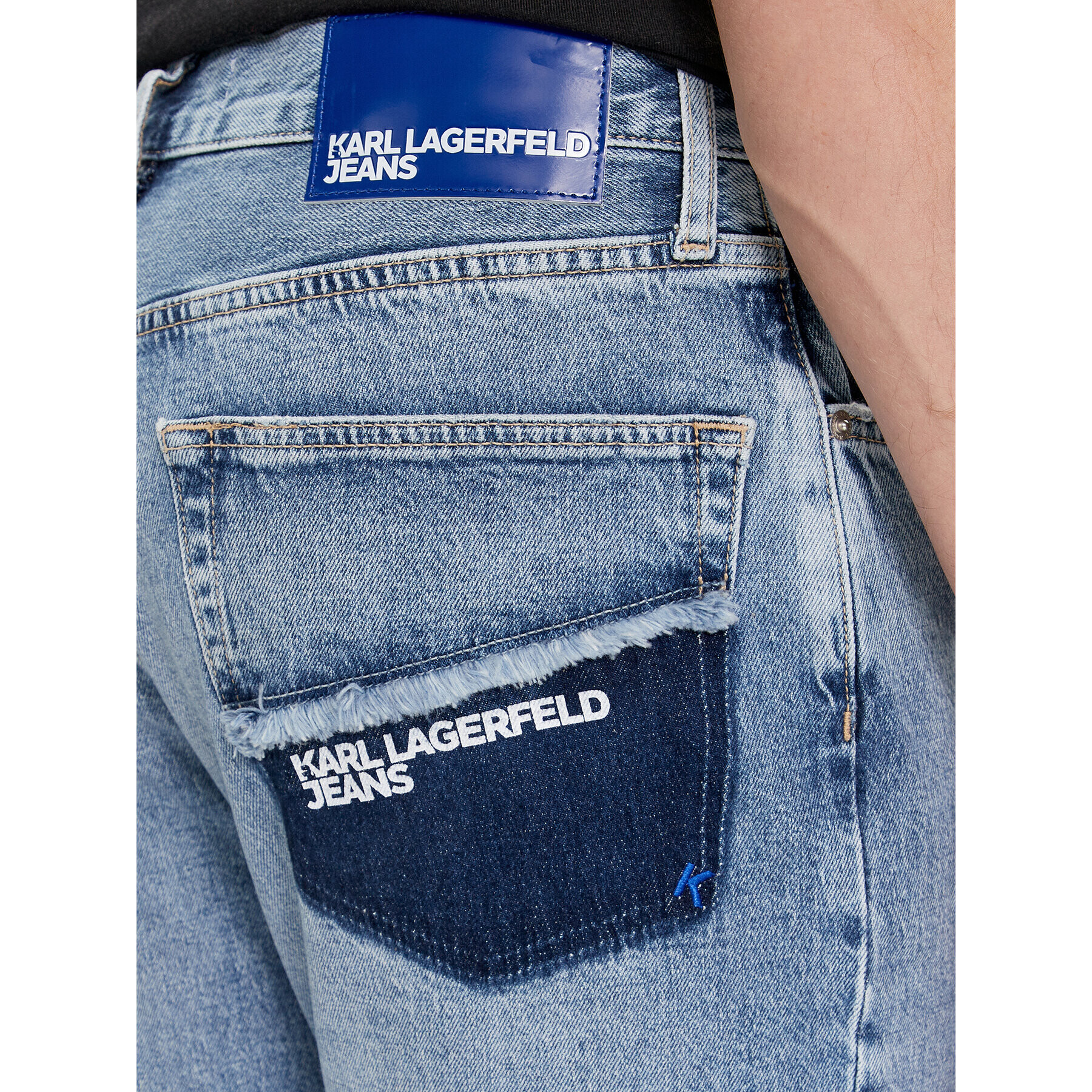 Karl Lagerfeld Jeans Дънки 240D1113 Син Slim Fit - Pepit.bg