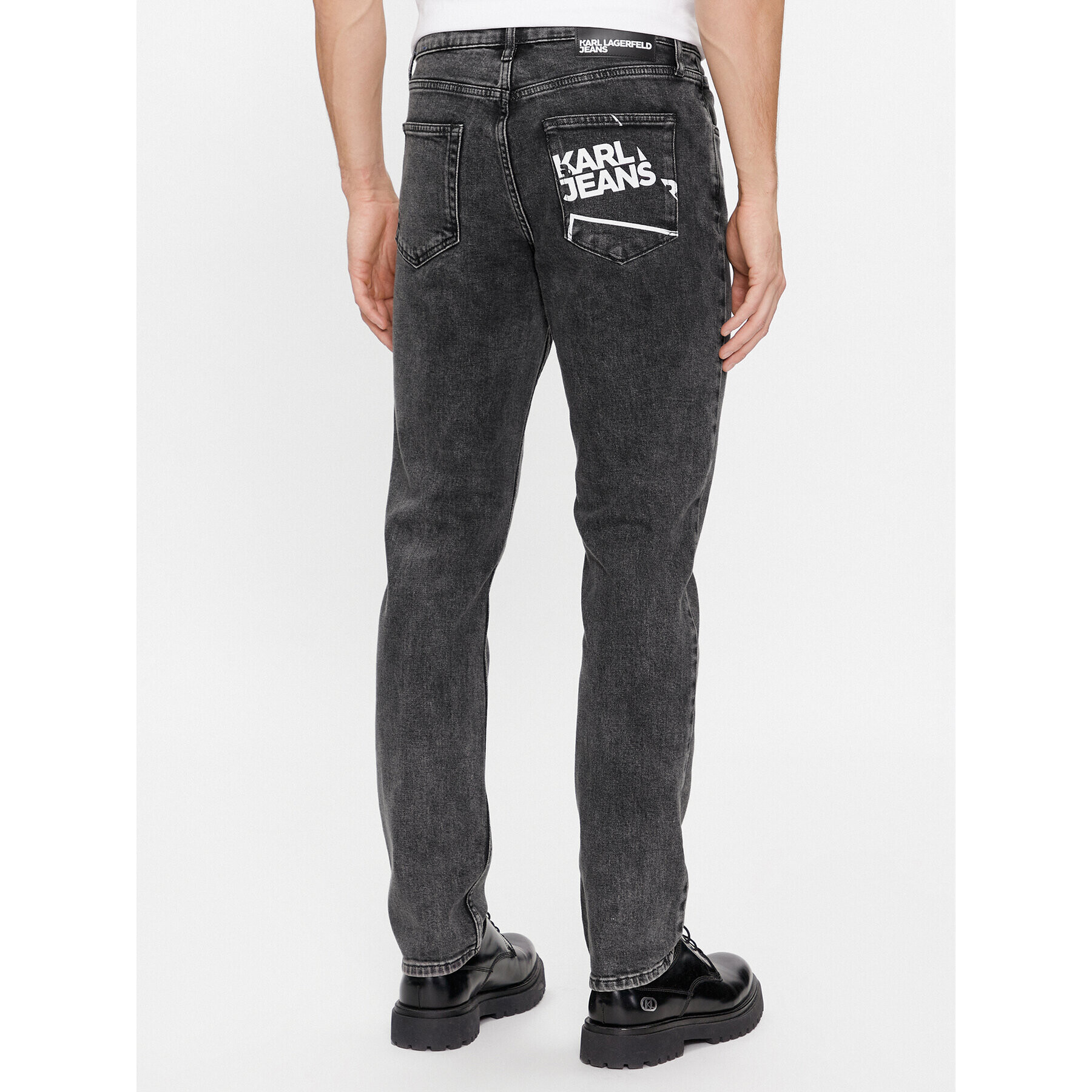 Karl Lagerfeld Jeans Дънки 240D1115 Сив Slim Fit - Pepit.bg