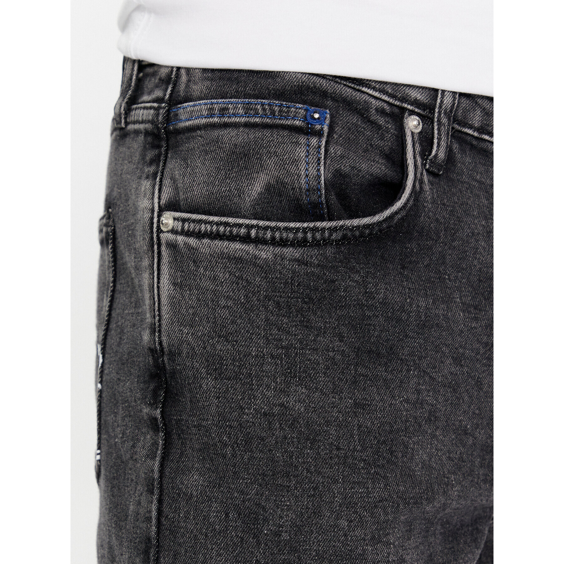 Karl Lagerfeld Jeans Дънки 240D1115 Сив Slim Fit - Pepit.bg