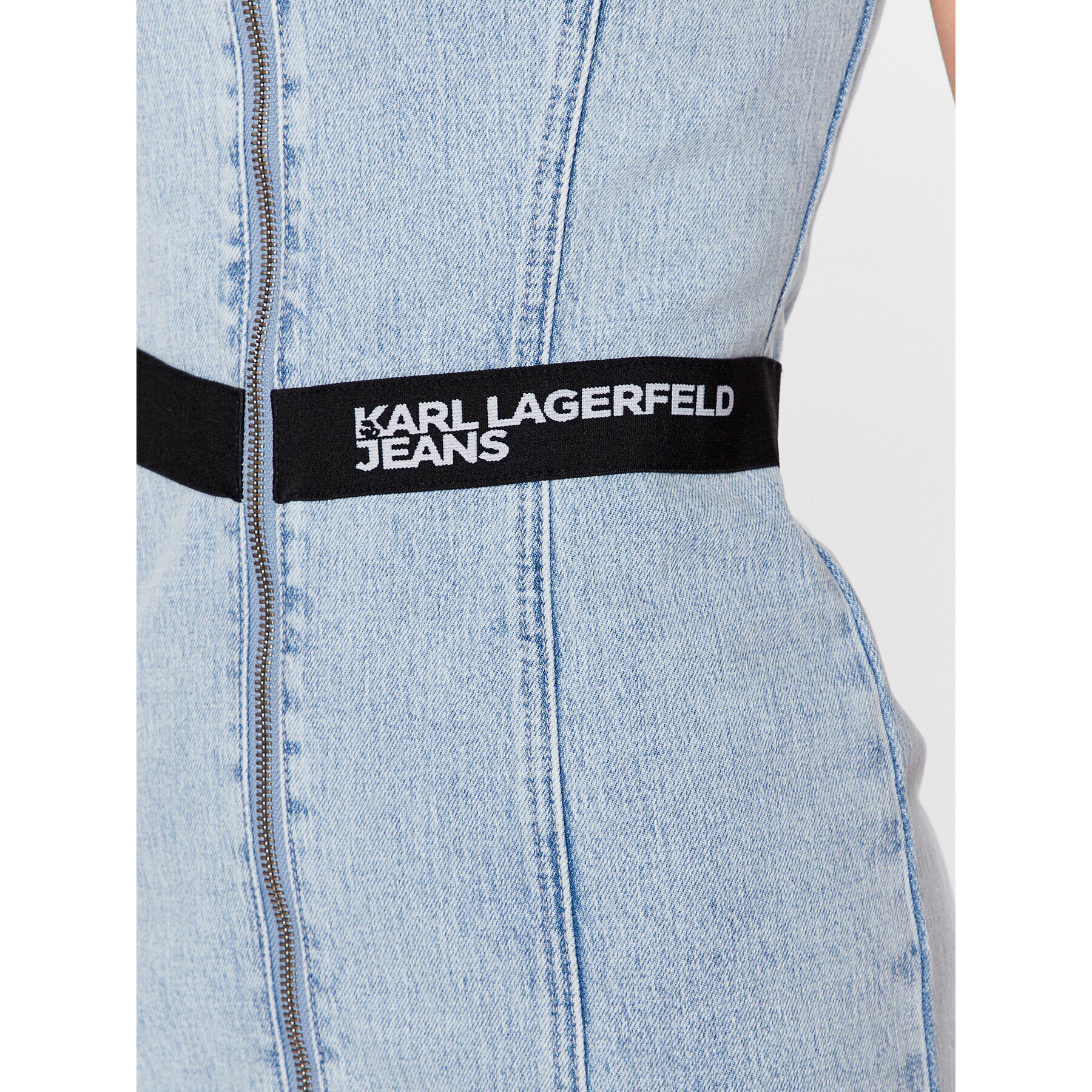Karl Lagerfeld Jeans Дънкова рокля 231J1300 Син Regular Fit - Pepit.bg