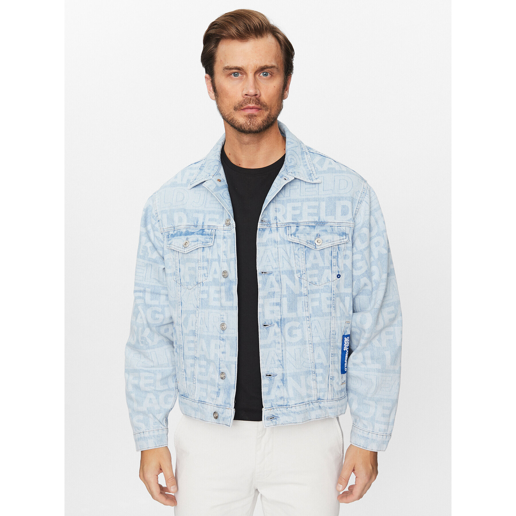 Karl Lagerfeld Jeans Дънково яке 235D1451 Син Regular Fit - Pepit.bg