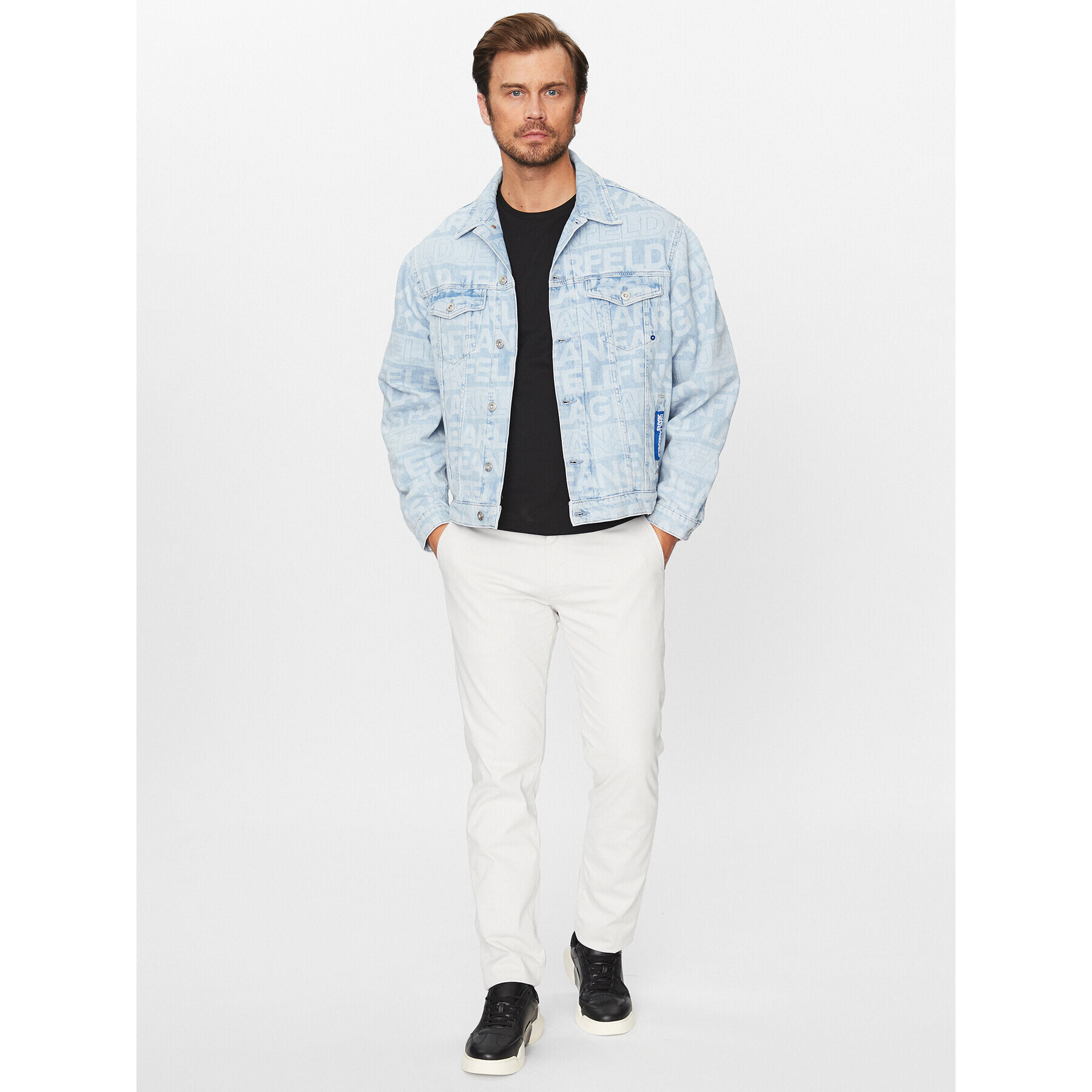 Karl Lagerfeld Jeans Дънково яке 235D1451 Син Regular Fit - Pepit.bg