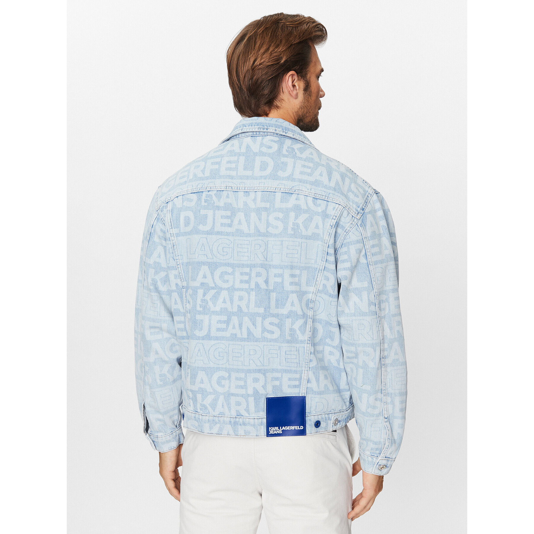 Karl Lagerfeld Jeans Дънково яке 235D1451 Син Regular Fit - Pepit.bg