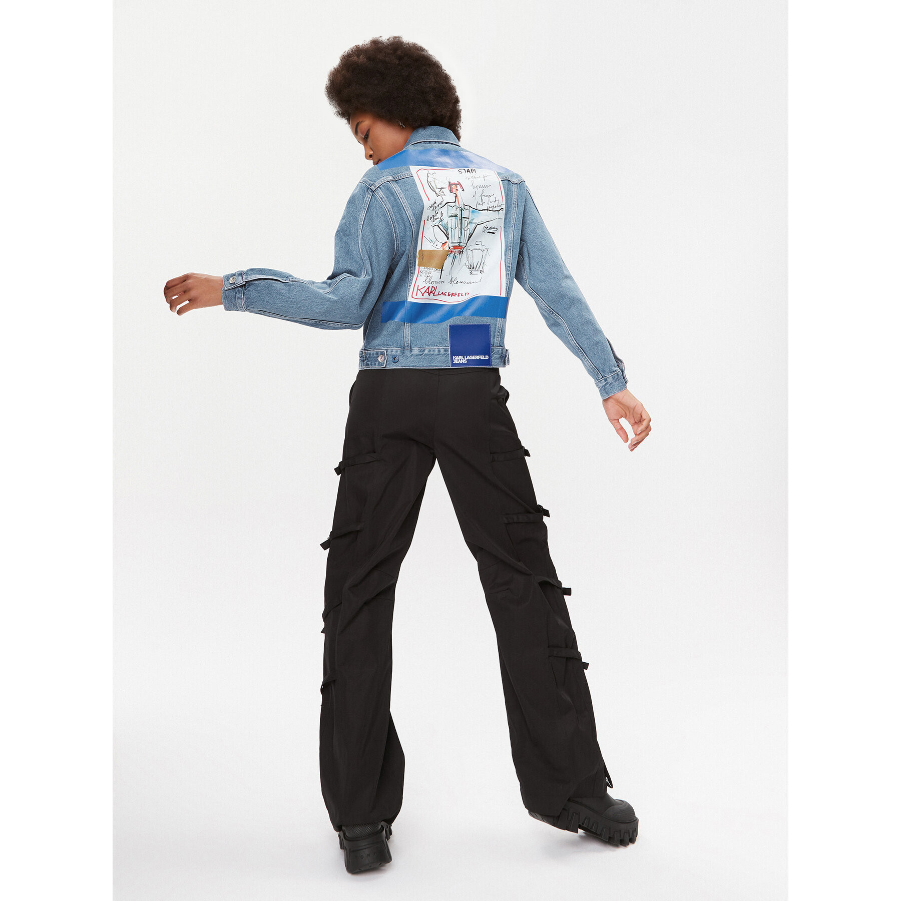 Karl Lagerfeld Jeans Дънково яке 235J1450 Син Regular Fit - Pepit.bg