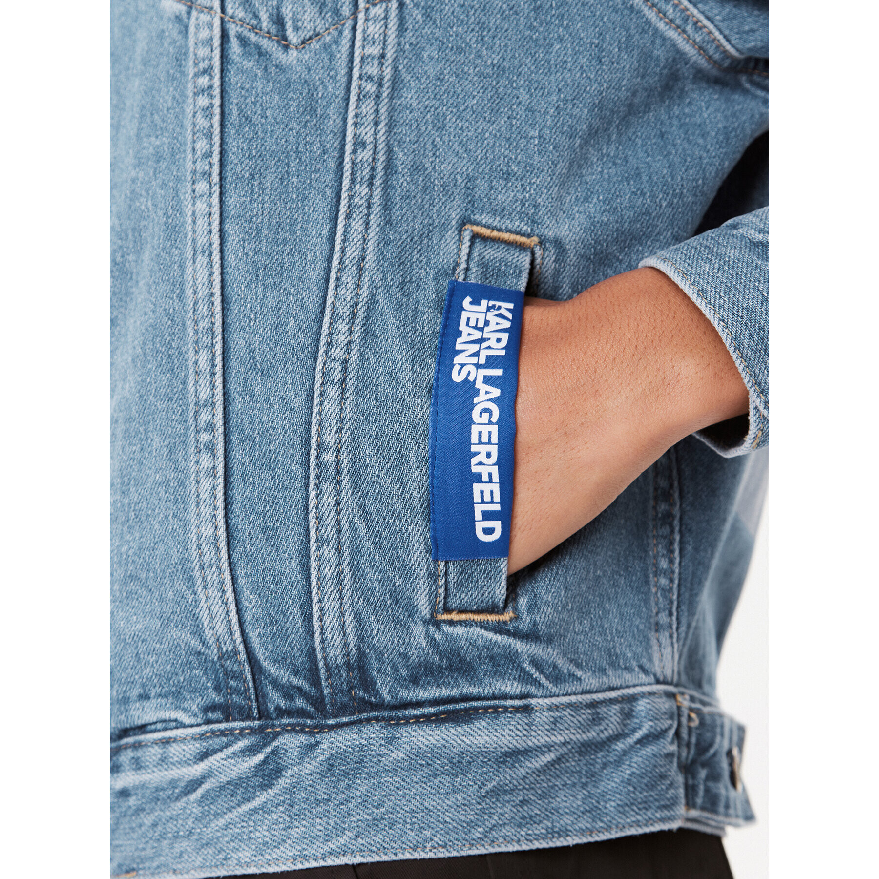 Karl Lagerfeld Jeans Дънково яке 235J1450 Син Regular Fit - Pepit.bg