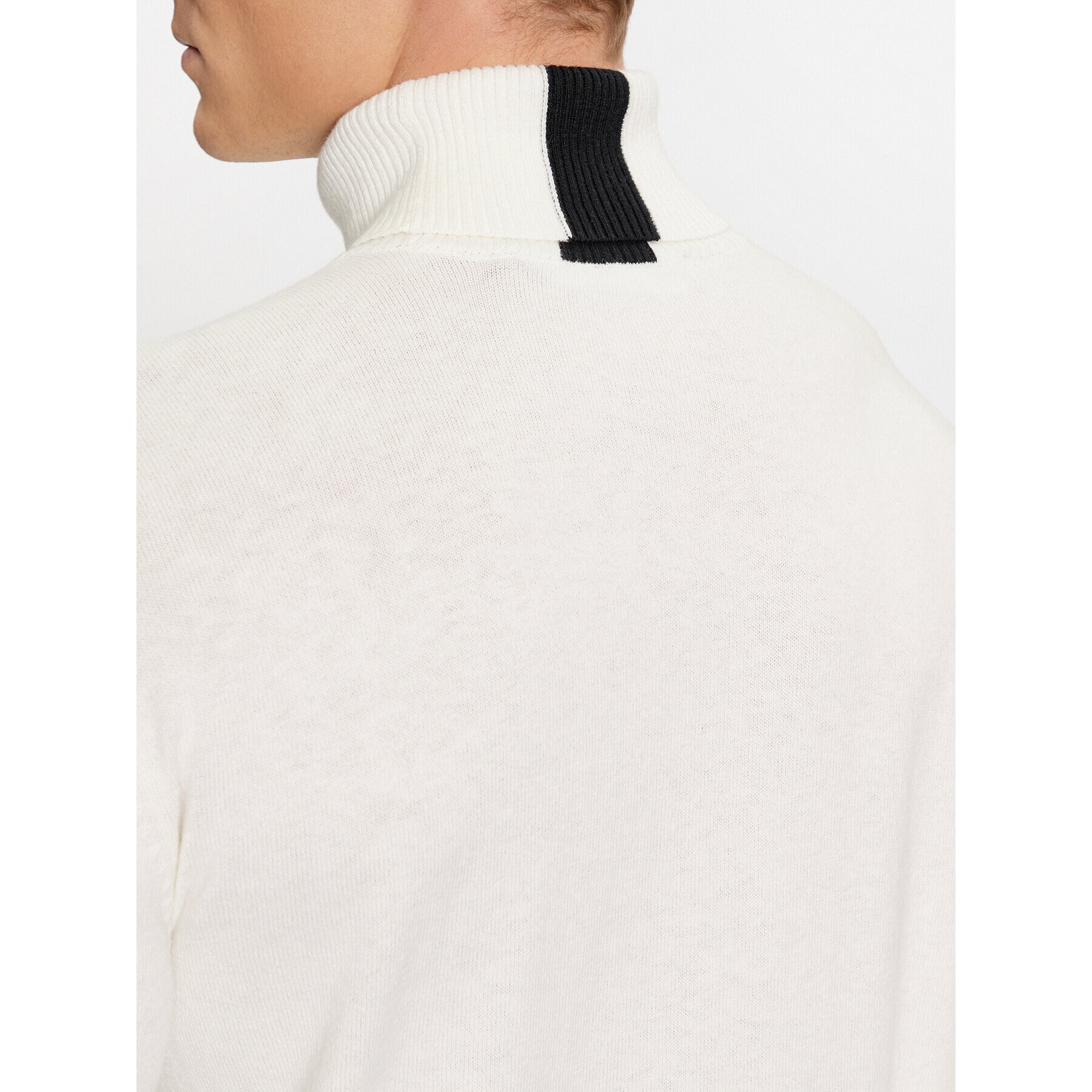 Karl Lagerfeld Jeans KARL LAGERFELD Поло Klj Lightweight Turtleneck 236D2000 Бял Slim Fit - Pepit.bg